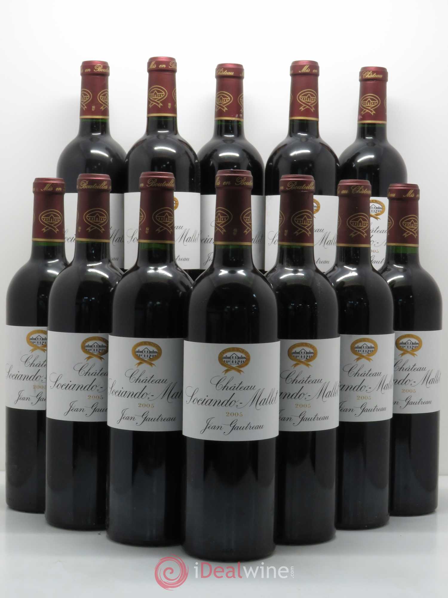 Château Sociando Mallet 2005 - Lot de 12 bouteilles - 0