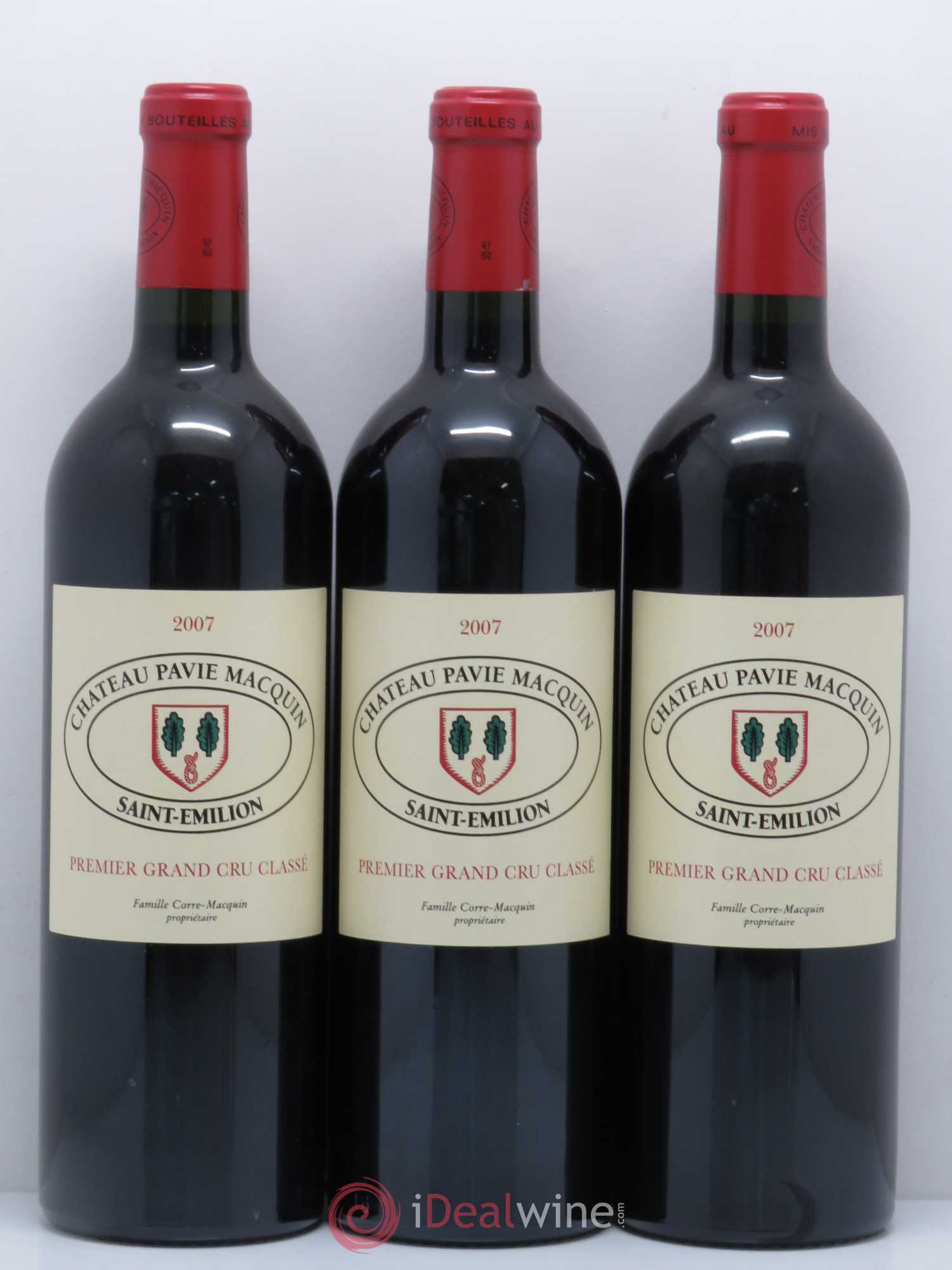 Château Pavie Macquin 1er Grand Cru Classé B 2007 - Lot de 12 bouteilles - 1