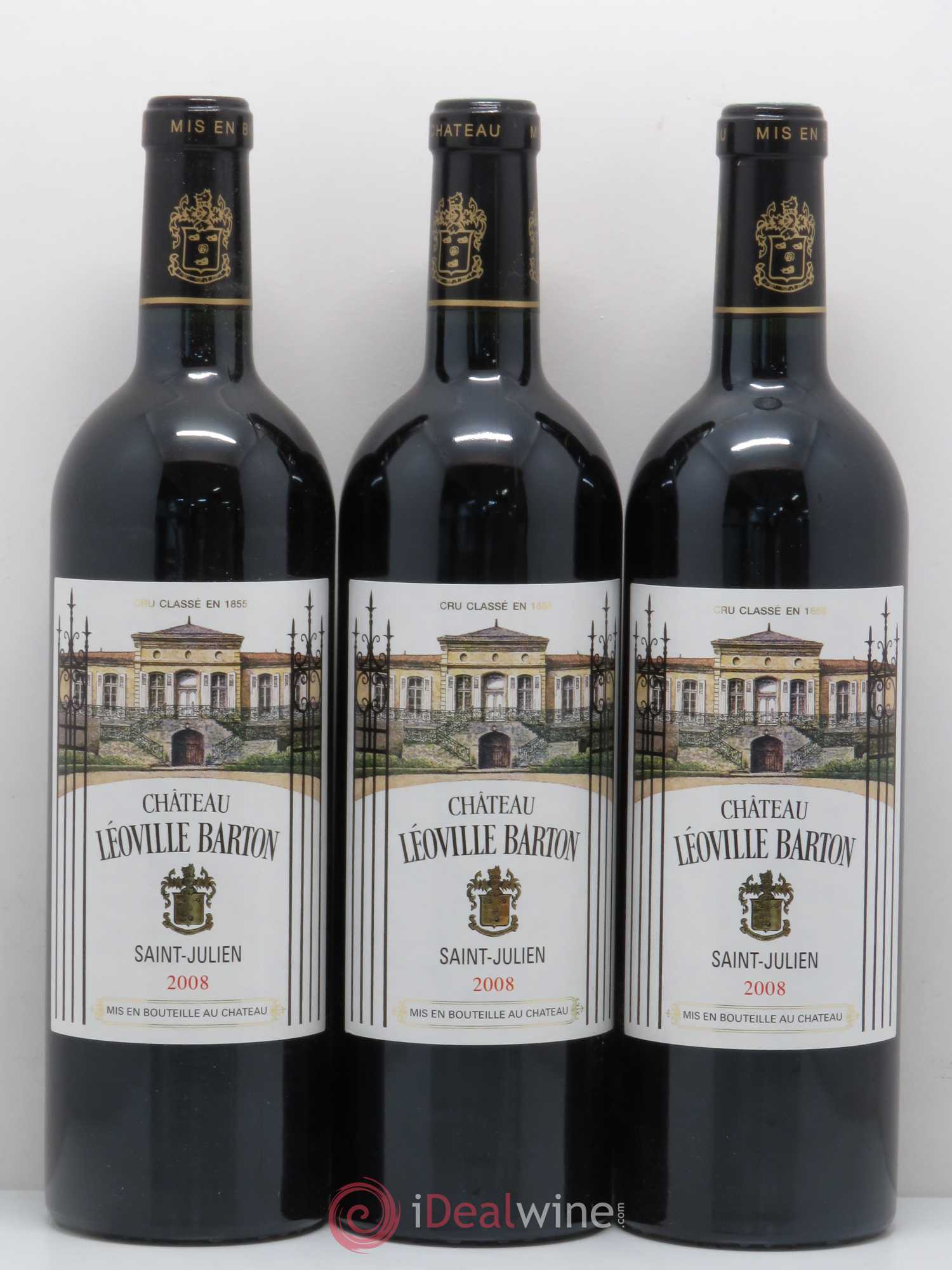 Château Léoville Barton 2ème Grand Cru Classé 2008 - Lot de 12 bouteilles - 1