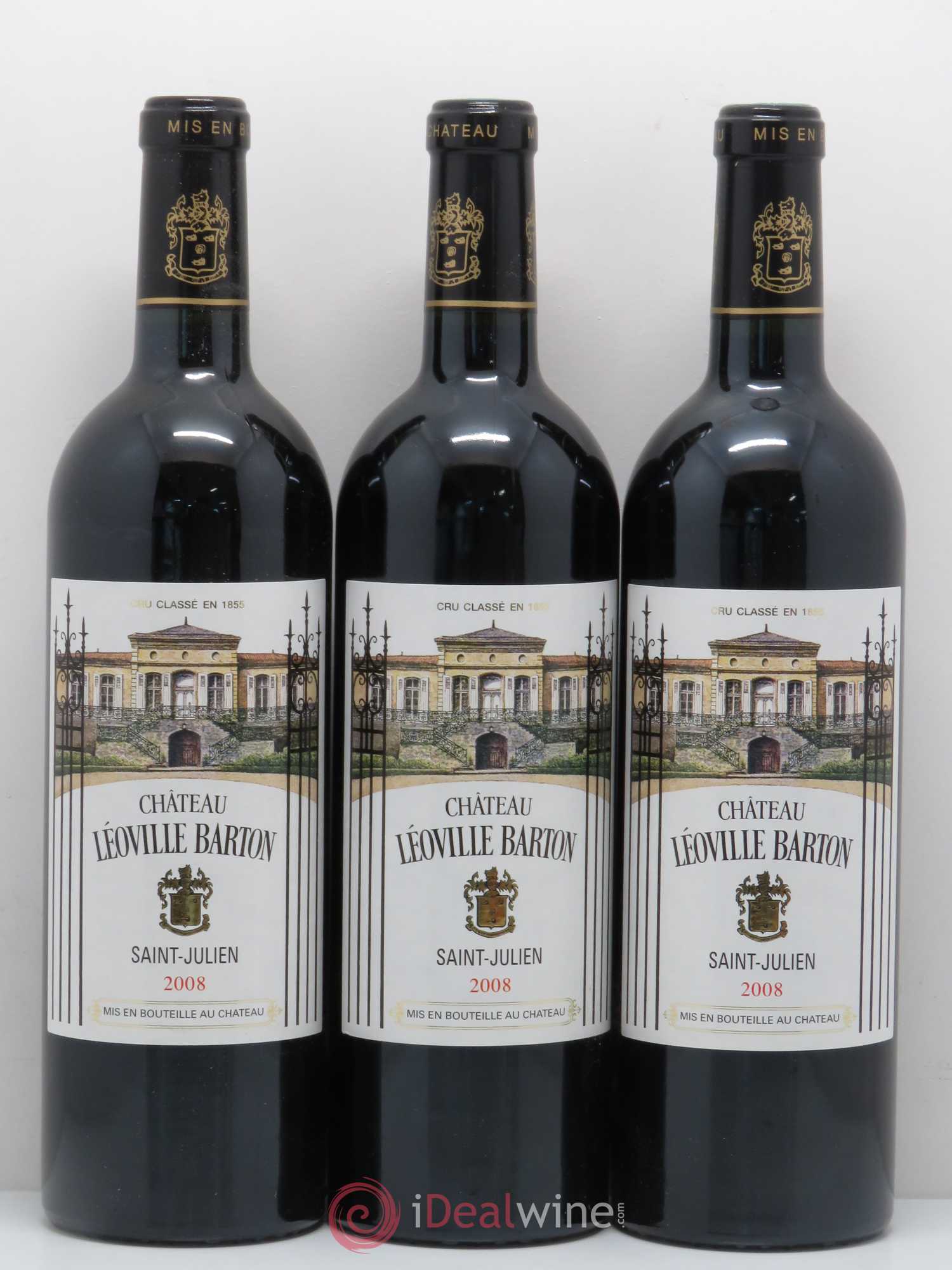 Château Léoville Barton 2ème Grand Cru Classé 2008 - Lot de 12 bouteilles - 3