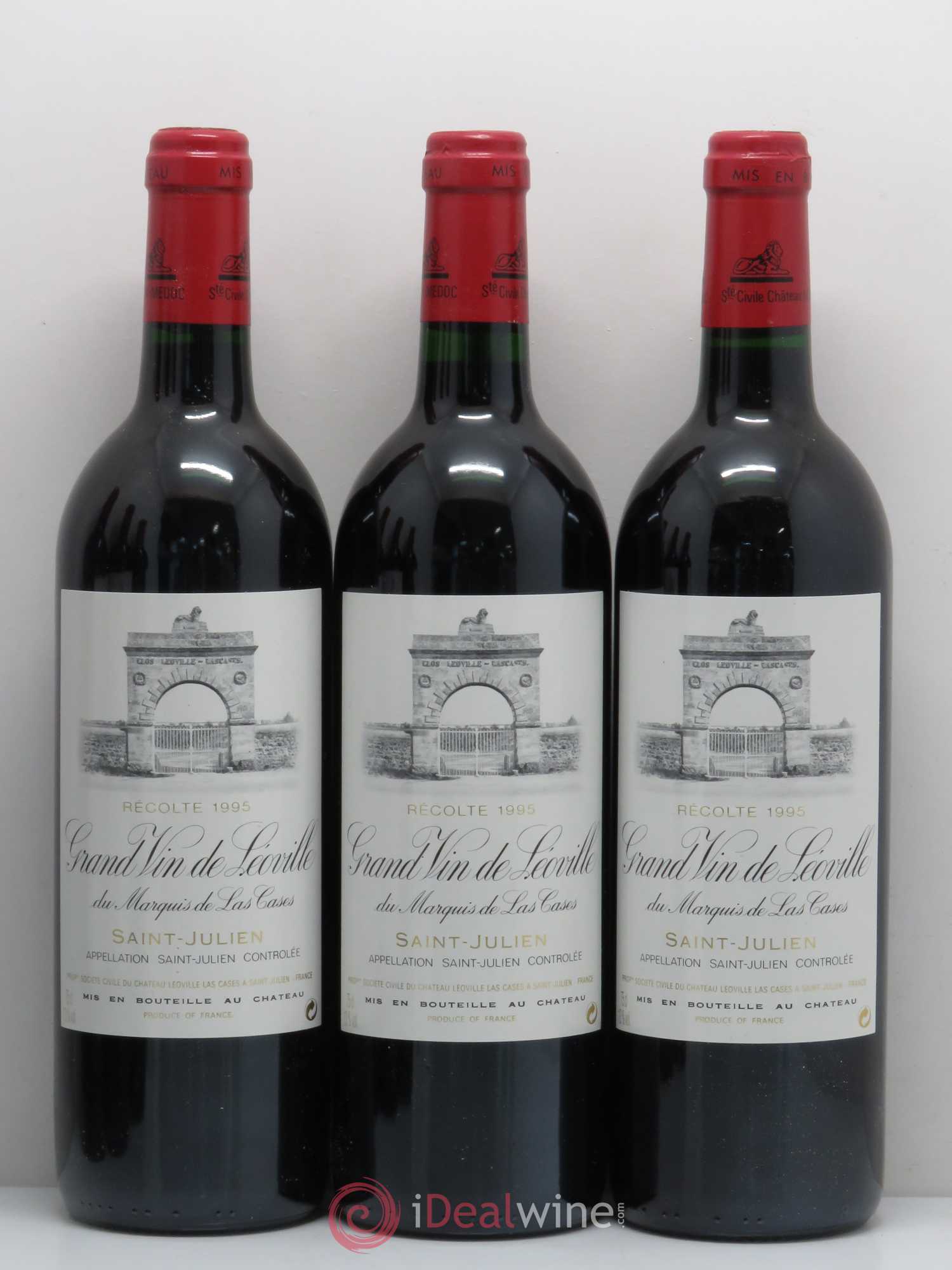 Château Léoville Las Cases 2ème Grand Cru Classé 1995 - Lot de 6 bouteilles - 1