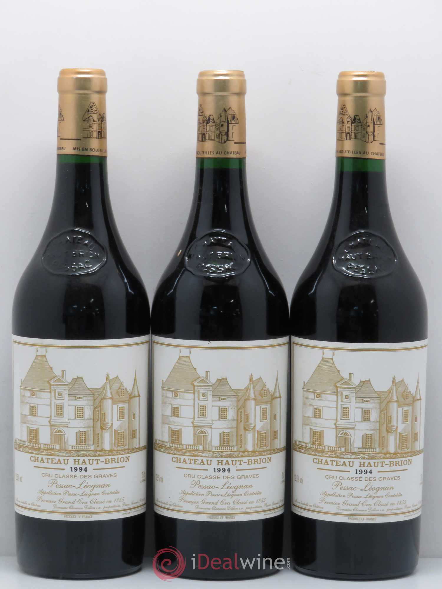 Château Haut Brion 1er Grand Cru Classé 1994 - Lot de 3 bouteilles - 0