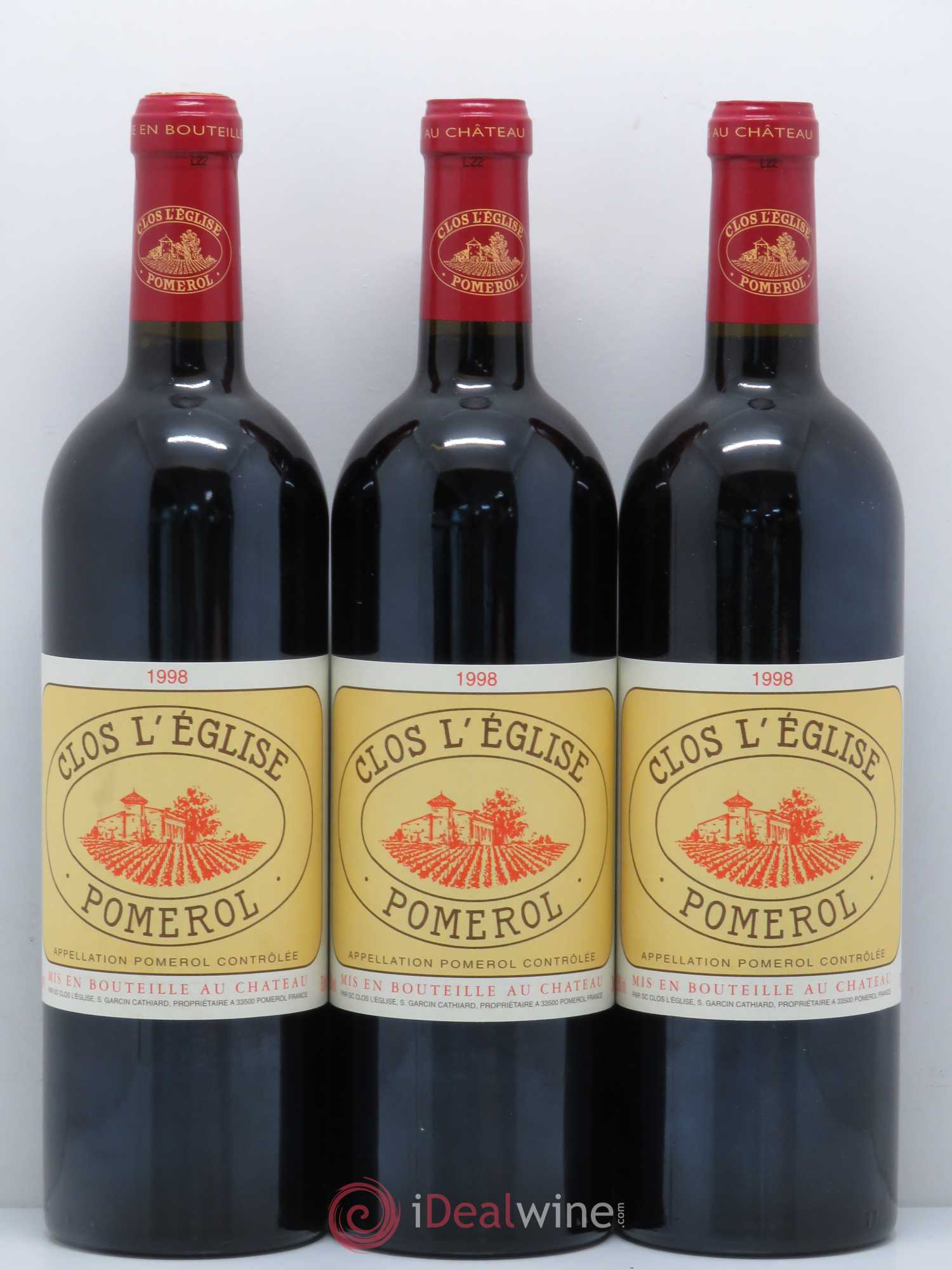 Clos l'Eglise 1998 - Lot de 3 bouteilles - 0
