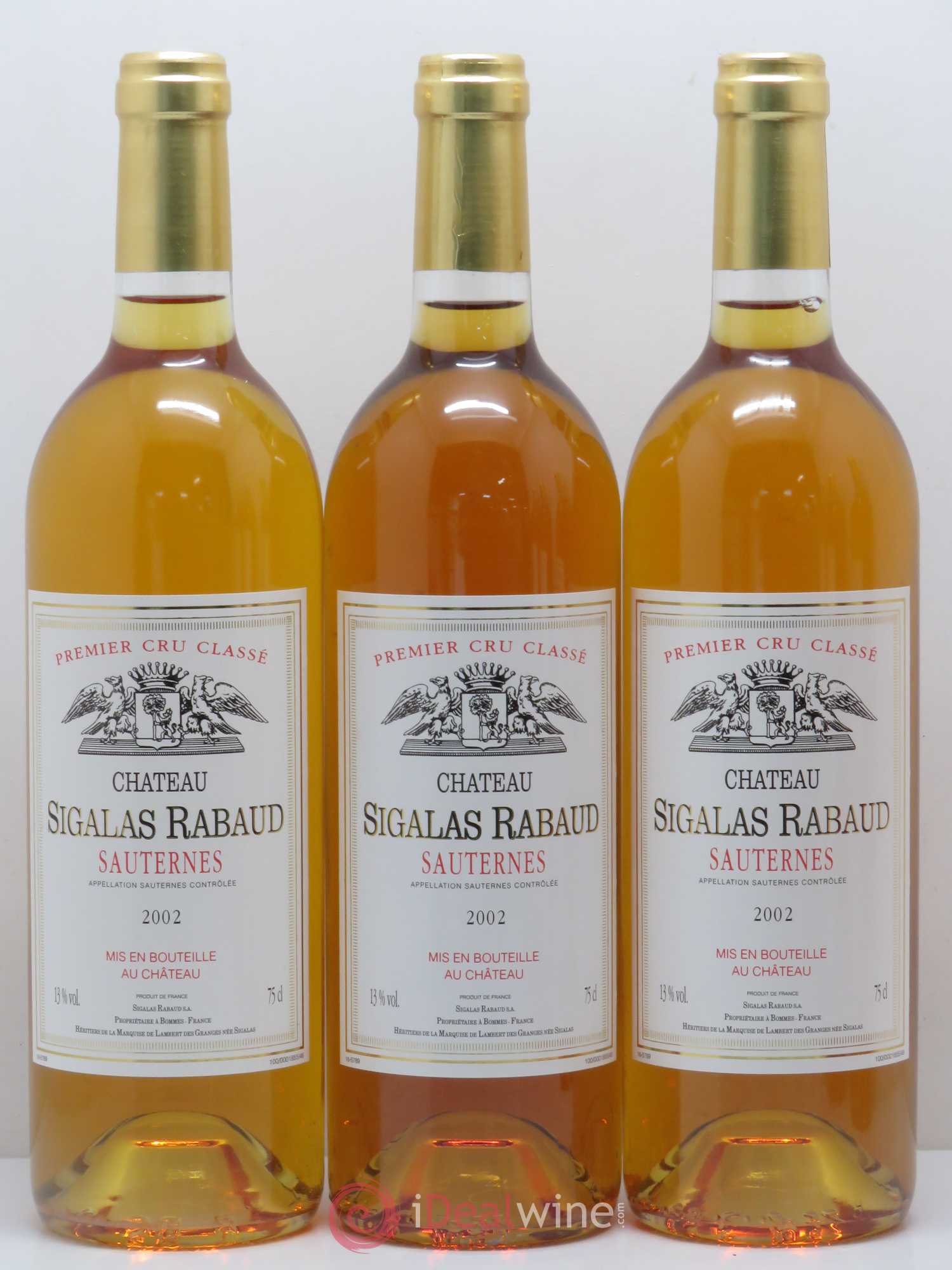 Château Sigalas Rabaud 1er Grand Cru Classé 2002 - Lotto di 6 bottiglie - 2