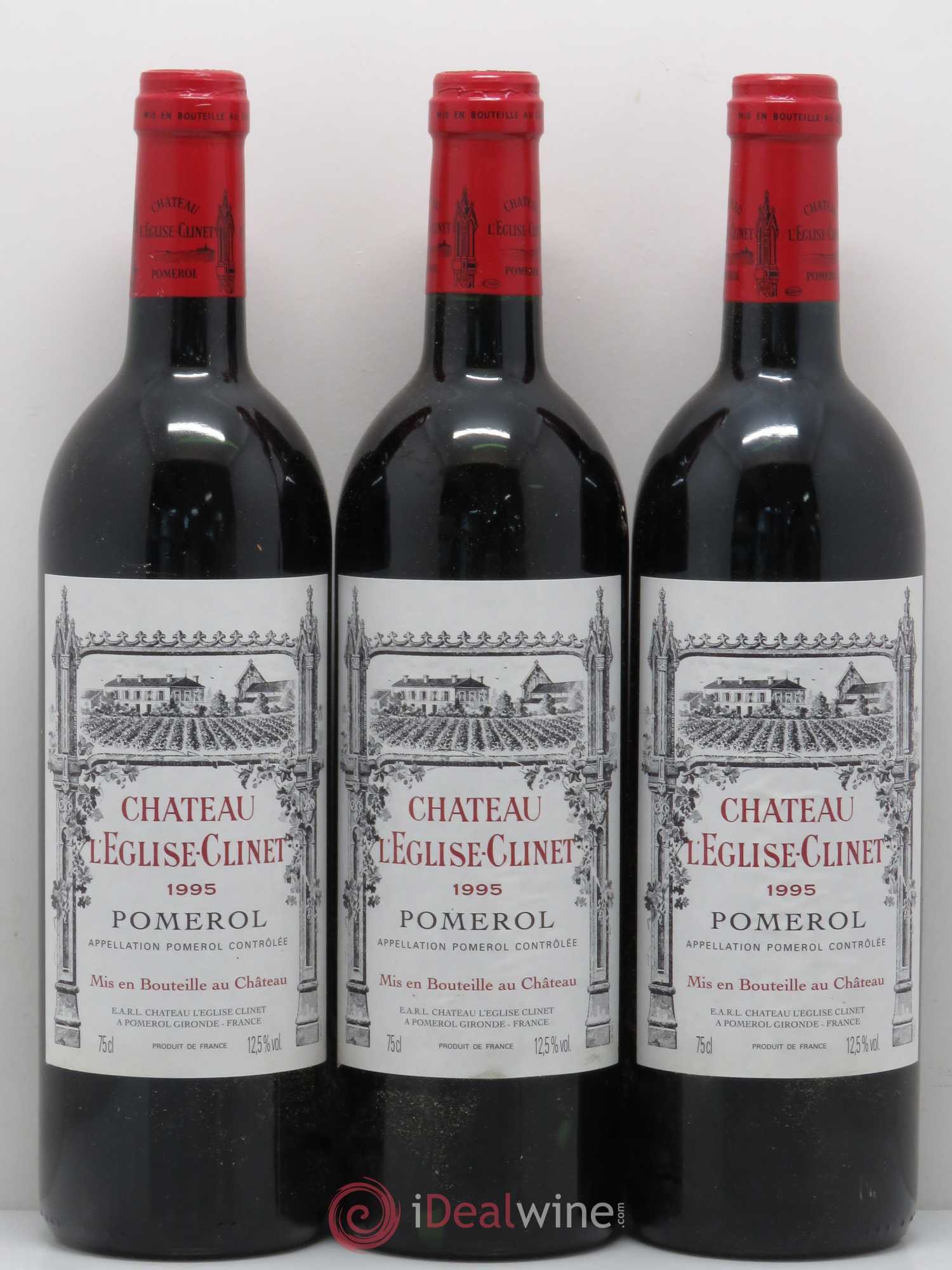 Château l' Église Clinet 1995 - Lot de 3 bouteilles - 0