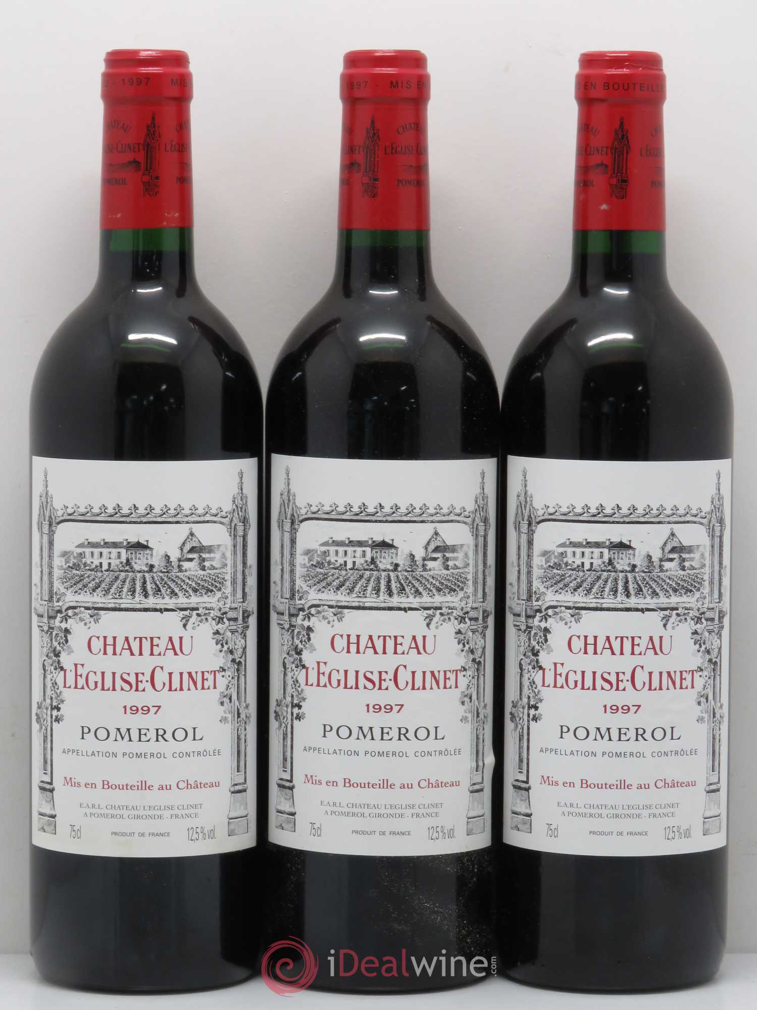 Château l' Église Clinet 1997 - Lot de 3 bouteilles - 0