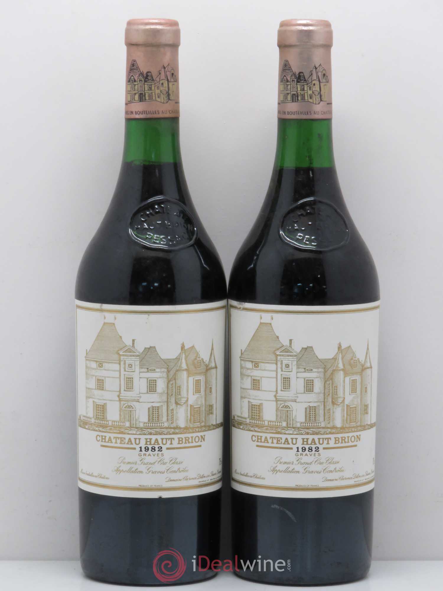 Château Haut Brion 1er Grand Cru Classé 1982 - Lot de 2 bouteilles - 0