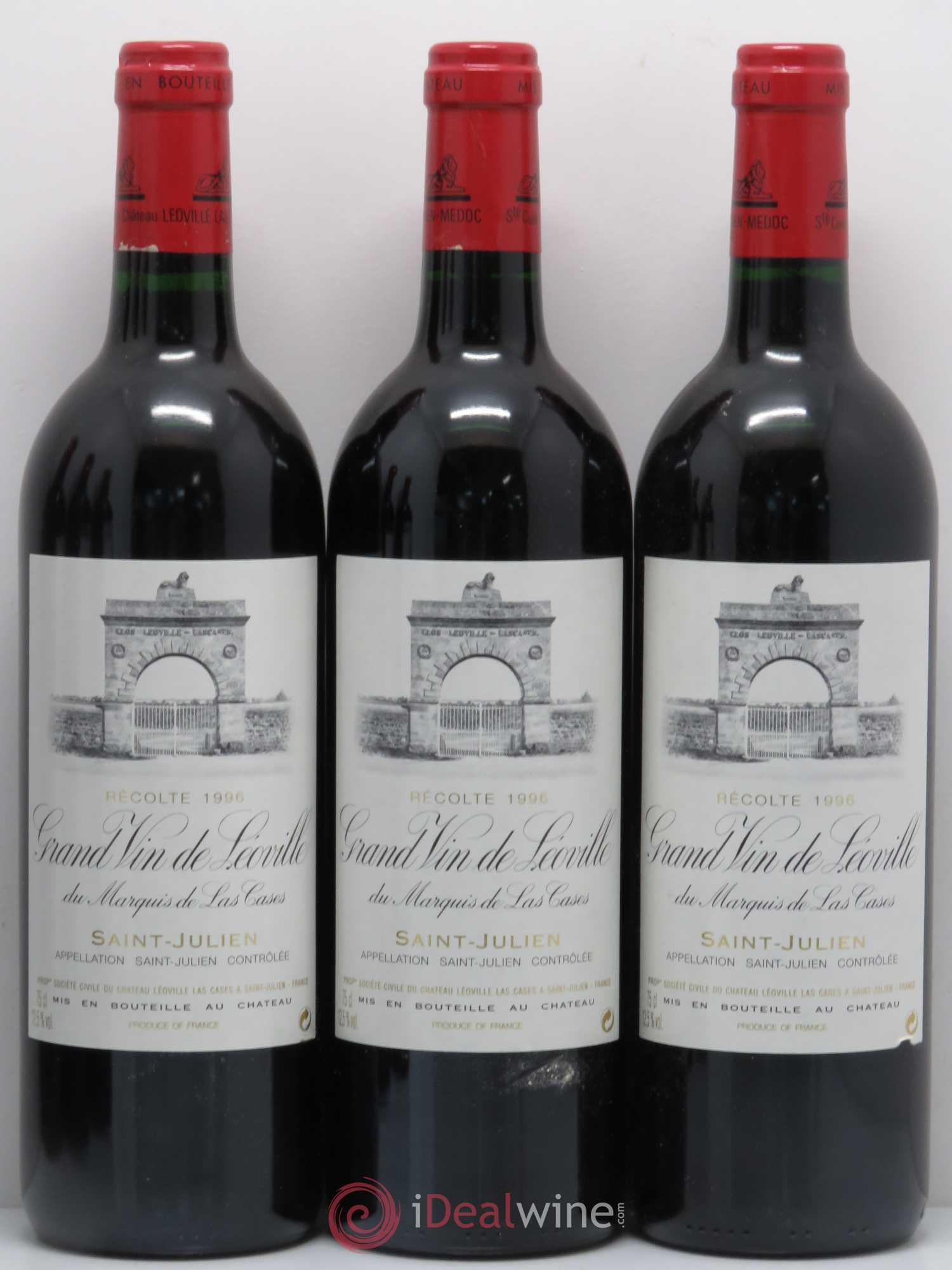 Château Léoville Las Cases 2ème Grand Cru Classé 1996 - Lot de 6 bouteilles - 1