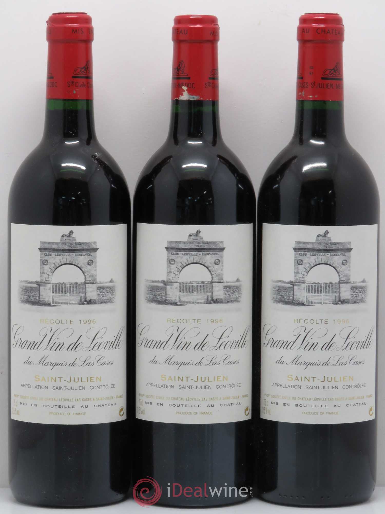 Château Léoville Las Cases 2ème Grand Cru Classé 1996 - Lot de 6 bouteilles - 2