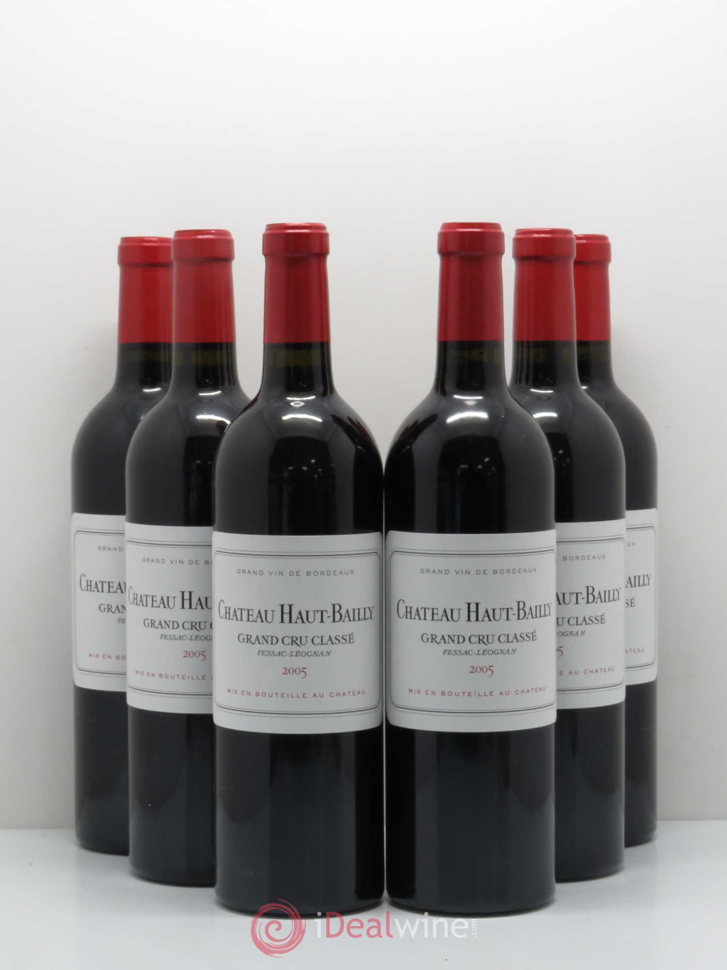 Château Haut-Bailly Cru Classé de Graves 2005 - Lot de 6 bouteilles - 0