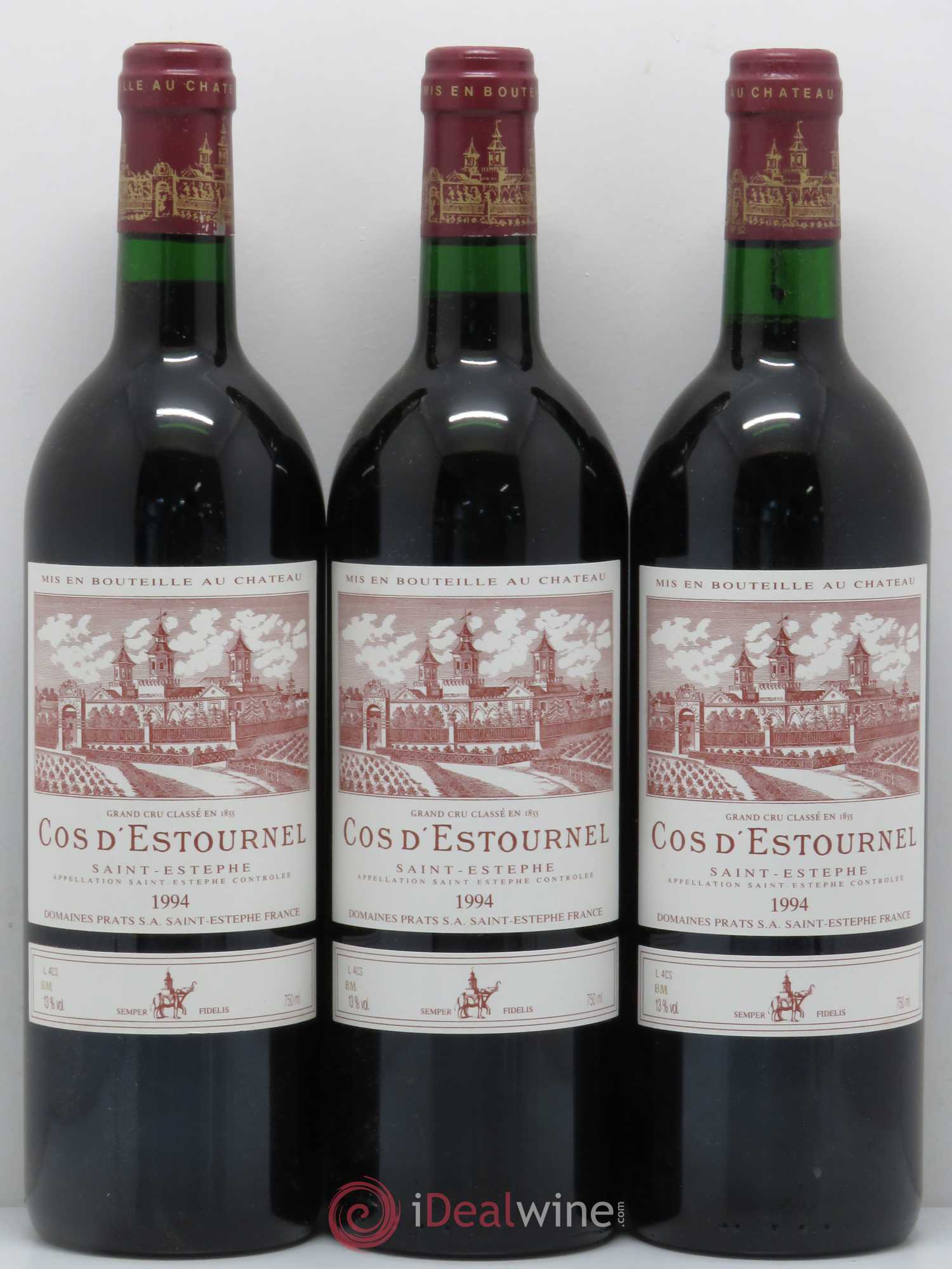 Cos d'Estournel 2ème Grand Cru Classé 1994 - Lot de 3 bouteilles - 0
