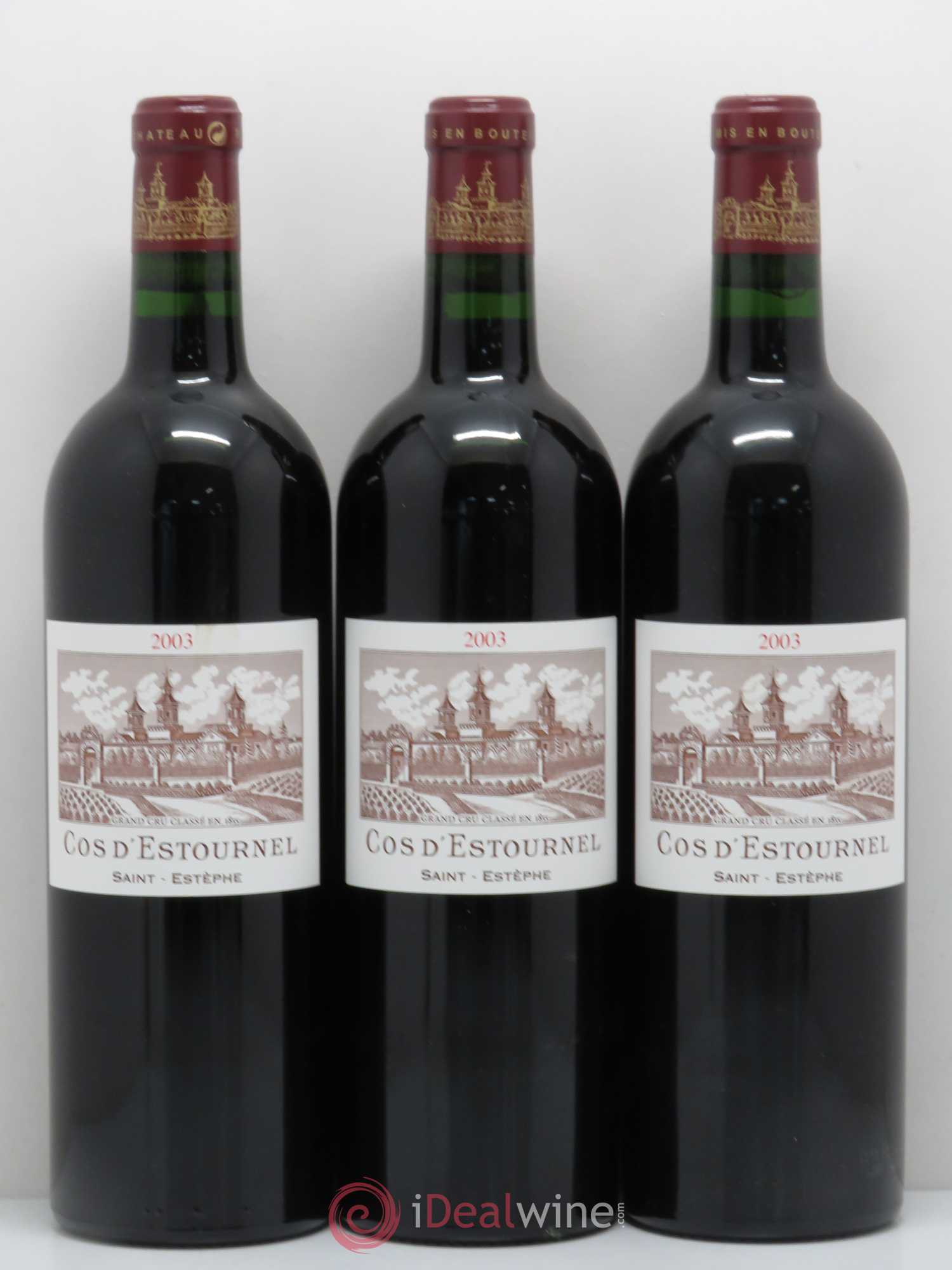 Cos d'Estournel 2ème Grand Cru Classé 2003 - Lot de 3 bouteilles - 0