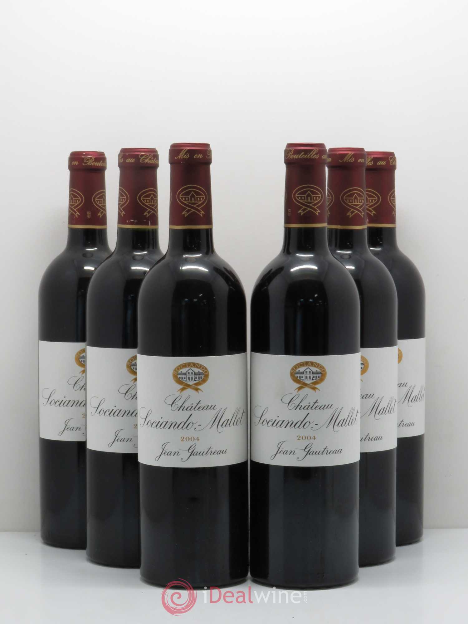 Château Sociando Mallet 2004 - Lot de 6 bouteilles - 0