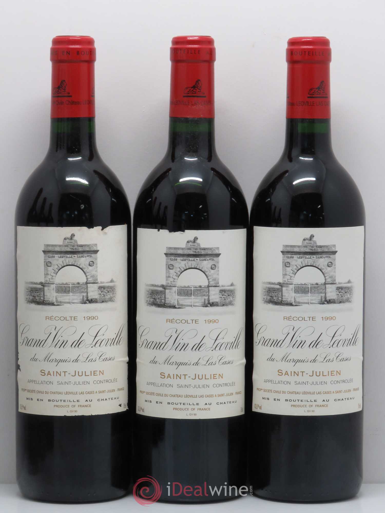 Château Léoville Las Cases 2ème Grand Cru Classé 1990 - Lot de 6 bouteilles - 1