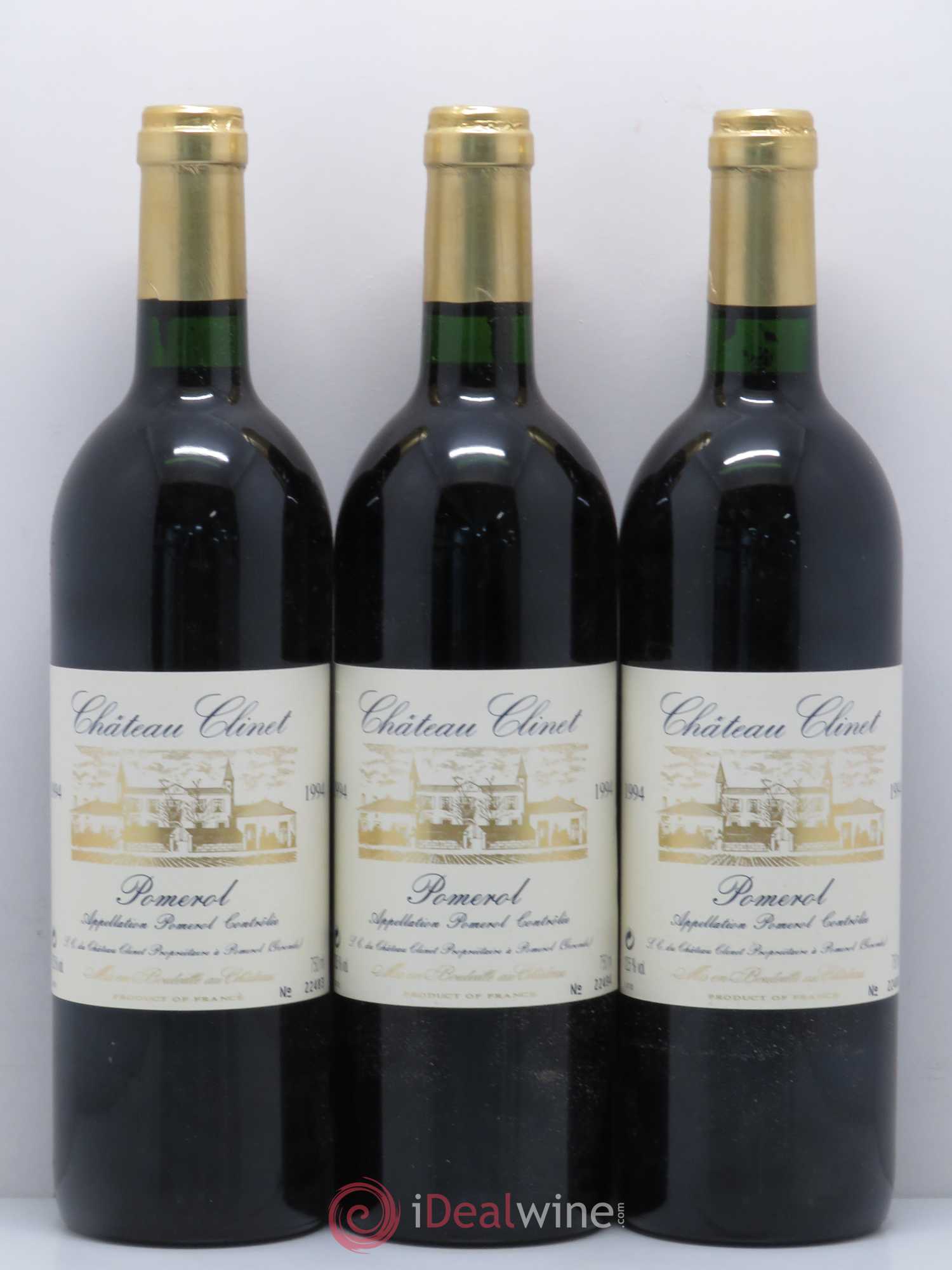 Château Clinet 1994 - Lot de 3 bouteilles - 0