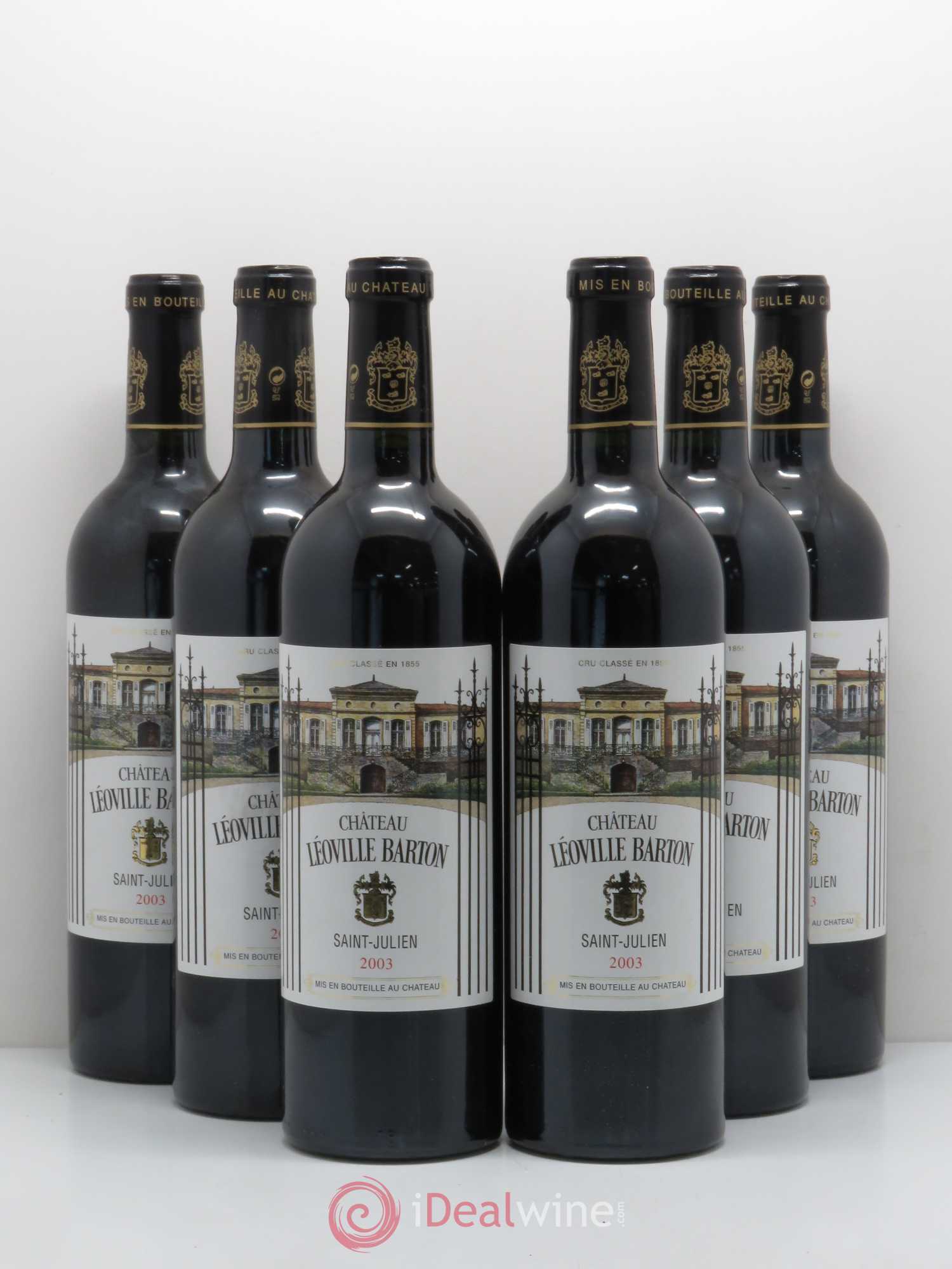 Château Léoville Barton 2ème Grand Cru Classé 2003 - Lot de 6 bouteilles - 0