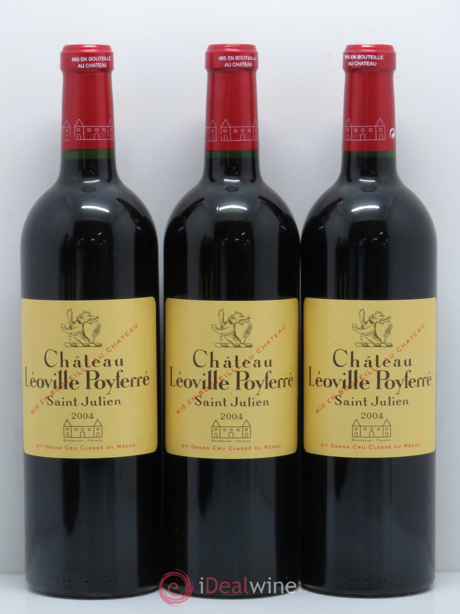 Château Léoville Poyferré 2ème Grand Cru Classé 2004 - Lot de 6 bouteilles - 1