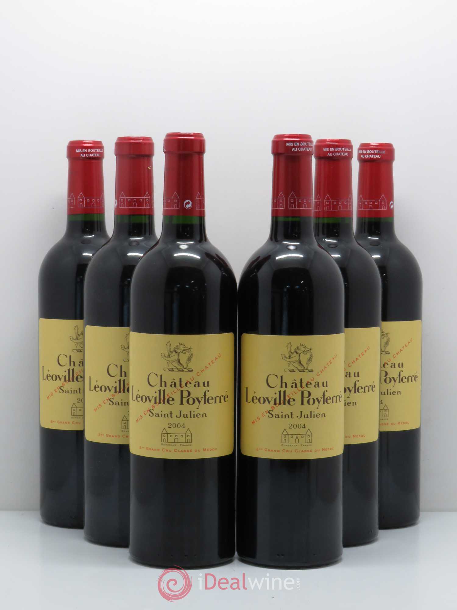 Château Léoville Poyferré 2ème Grand Cru Classé 2004 - Lot de 6 bouteilles - 0