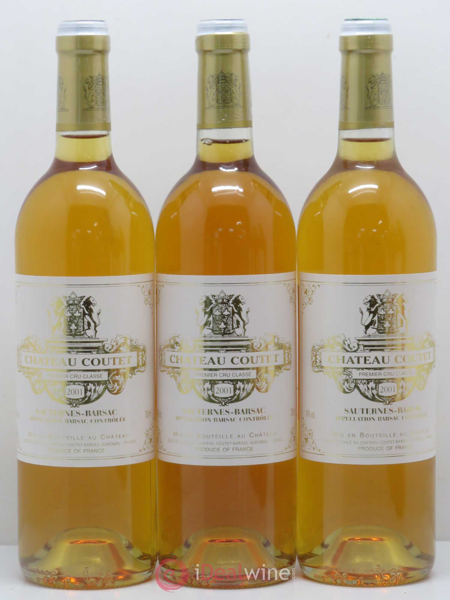 Château Coutet 1er Grand Cru Classé 2001 - Lotto di 6 bottiglie - 1