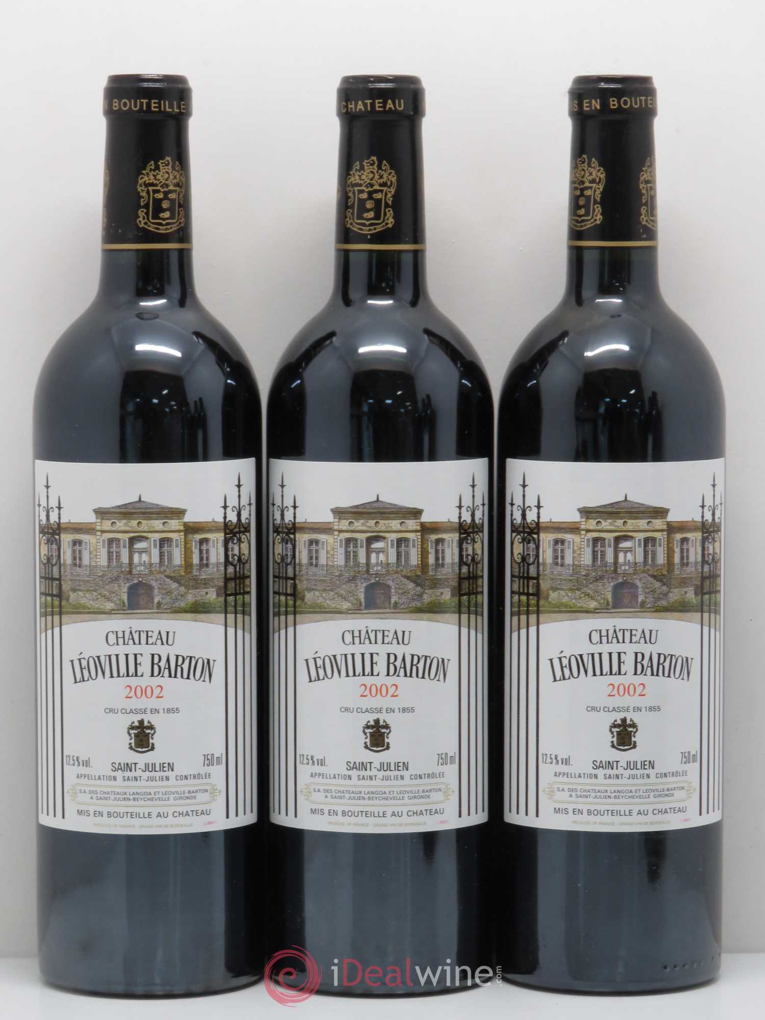 Château Léoville Barton 2ème Grand Cru Classé 2002 - Lot de 6 bouteilles - 1