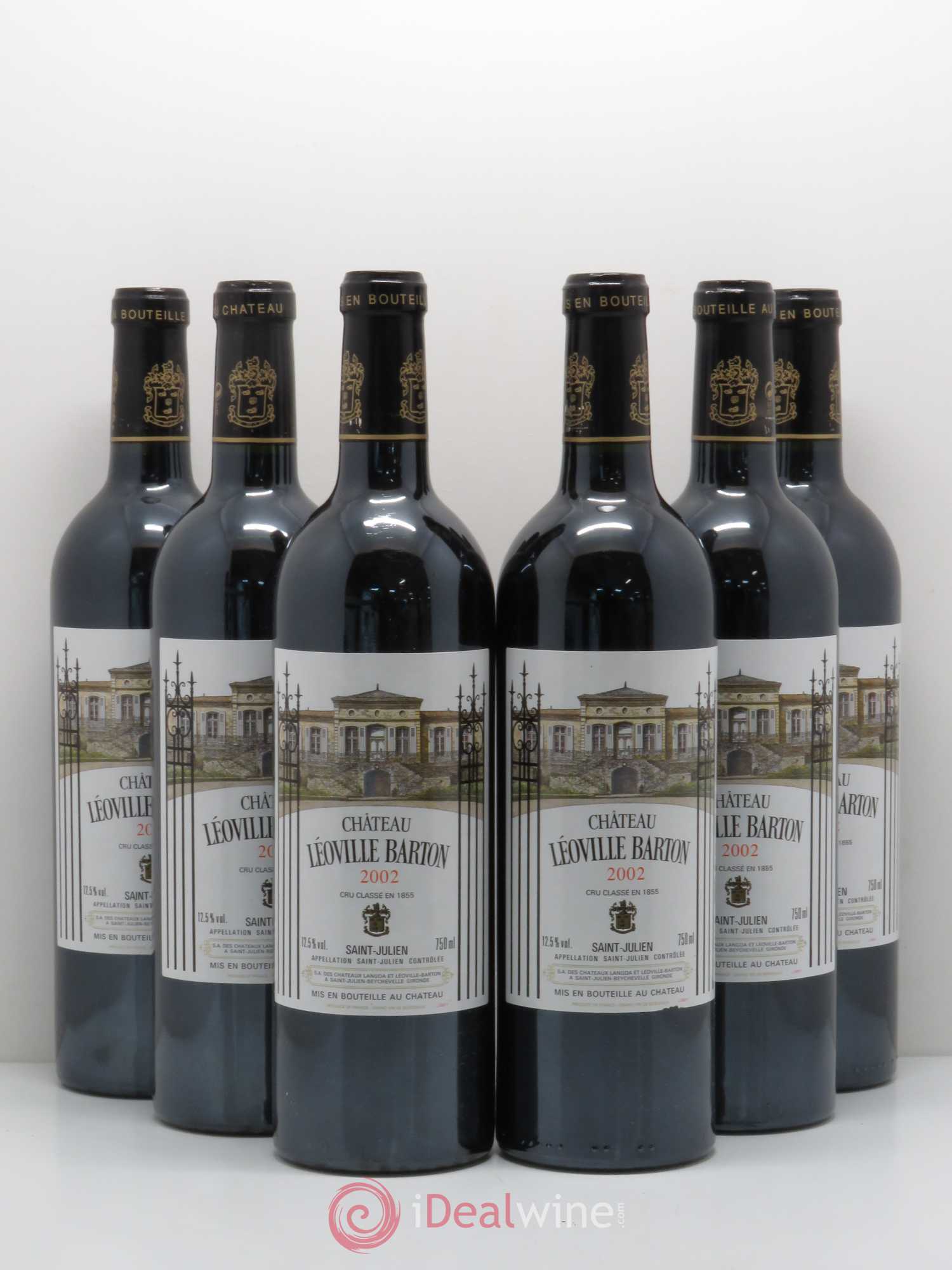 Château Léoville Barton 2ème Grand Cru Classé 2002 - Lot de 6 bouteilles - 0