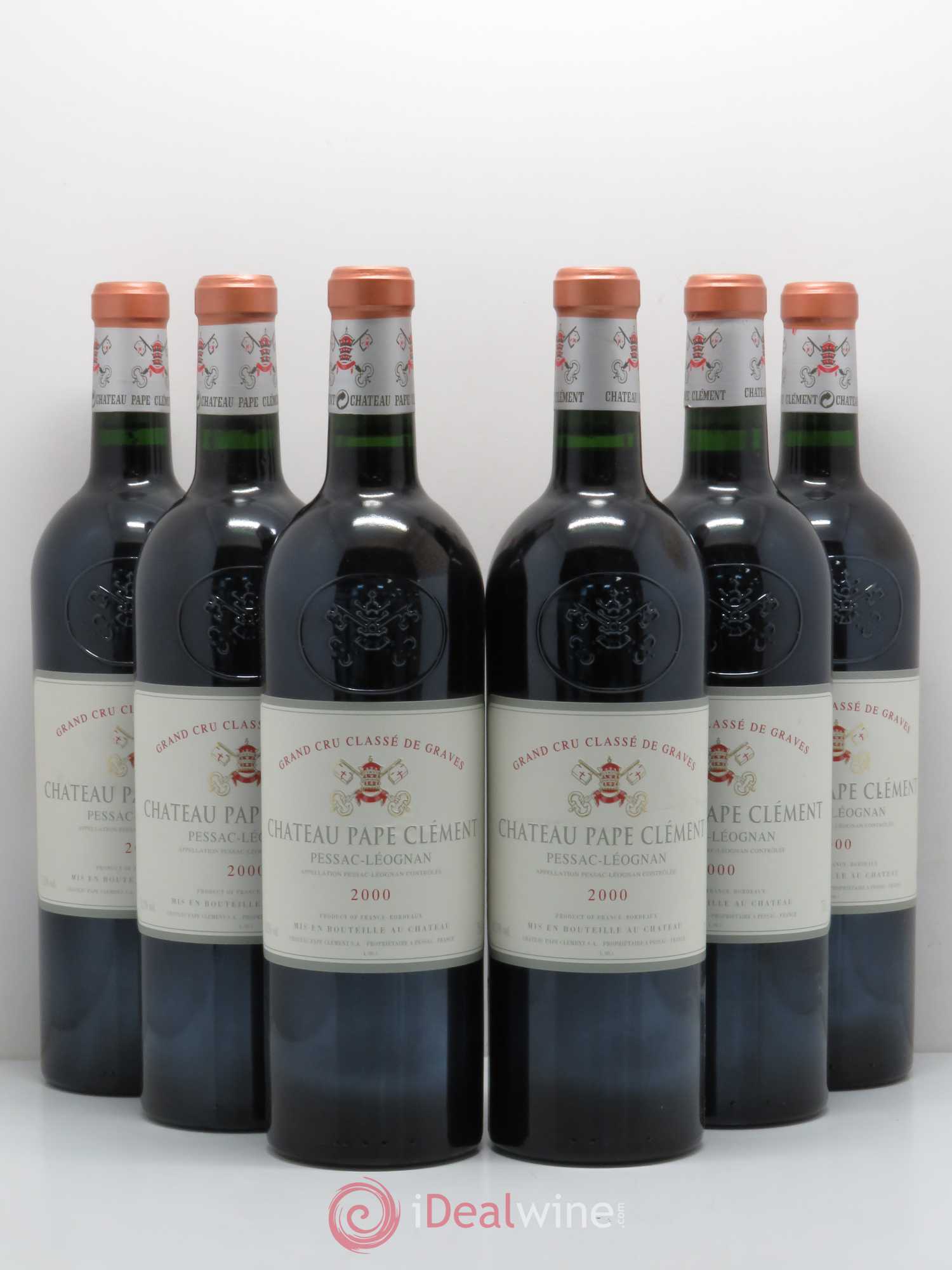 Château Pape Clément Cru Classé de Graves 2000 - Lot de 6 bouteilles - 0