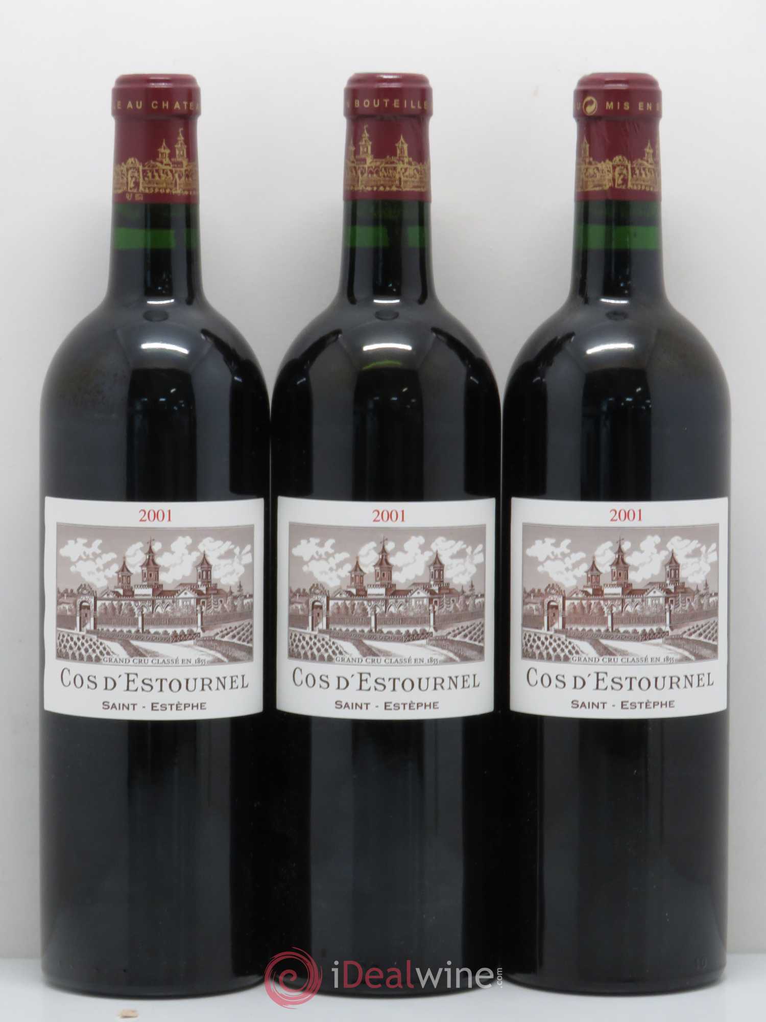 Cos d'Estournel 2ème Grand Cru Classé 2001 - Lot de 3 bouteilles - 0