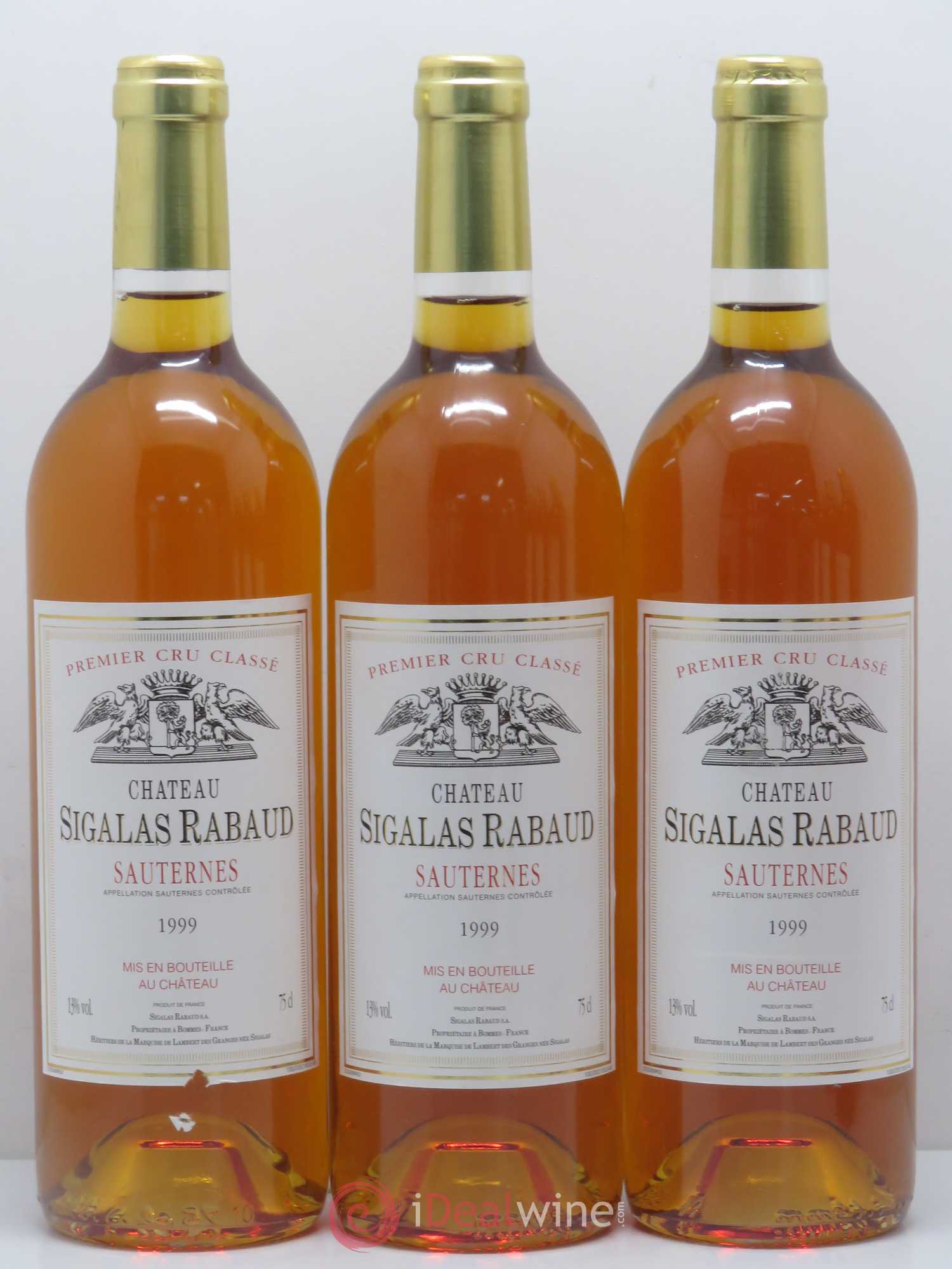 Château Sigalas Rabaud 1er Grand Cru Classé 1999 - Lotto di 6 bottiglie - 2