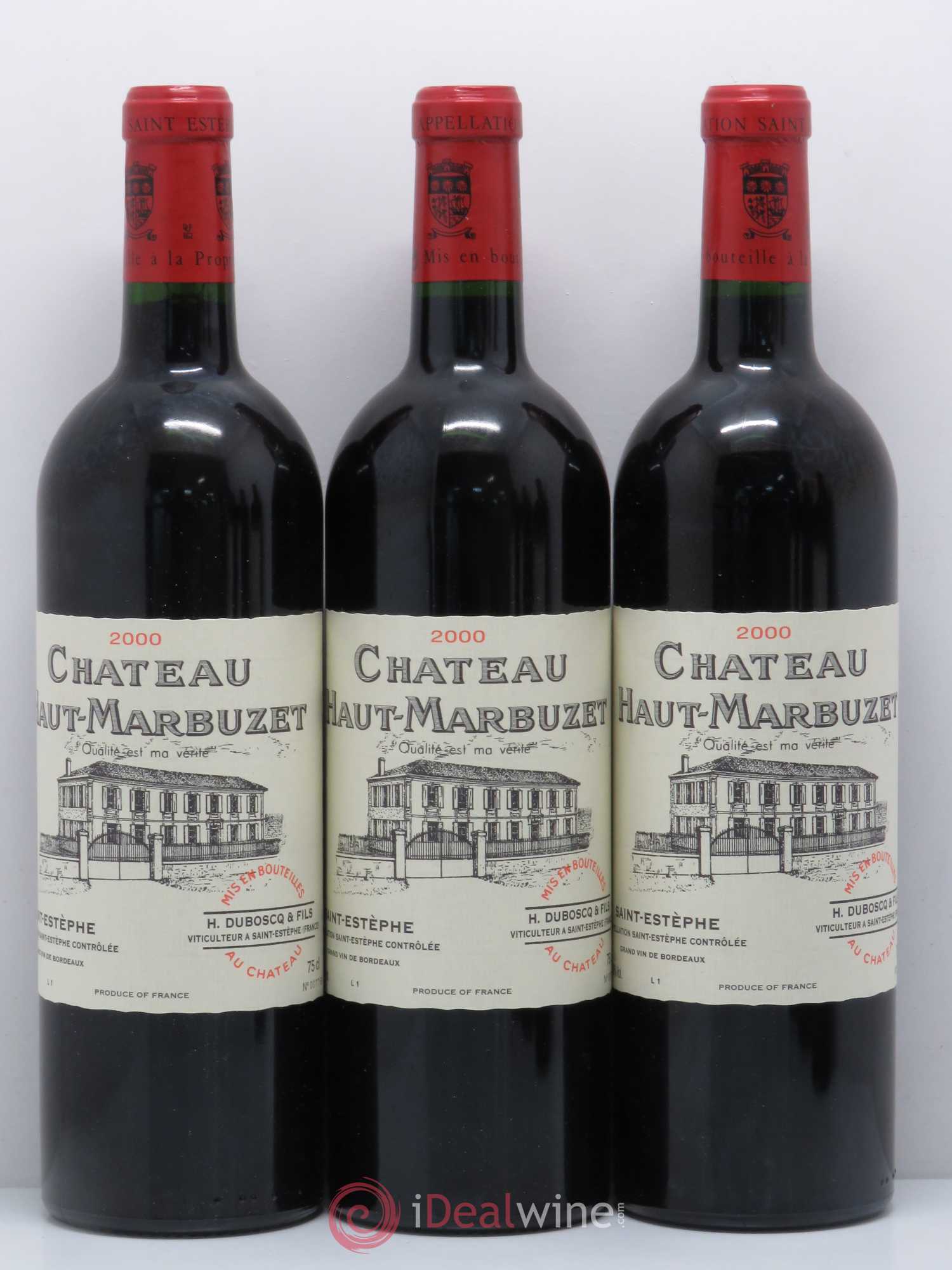 Château Haut Marbuzet 2000 - Lot de 6 bouteilles - 1