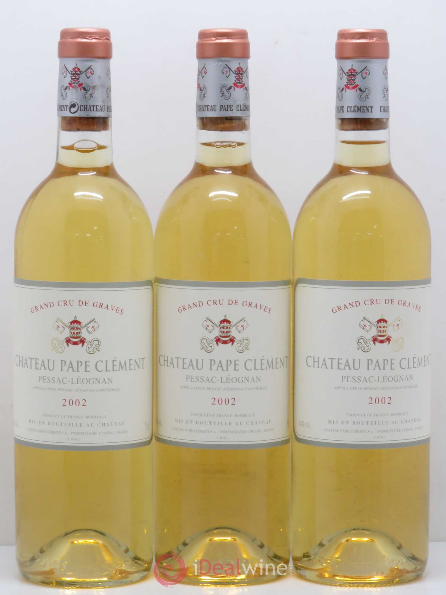 Château Pape Clément 2002 - Lot de 3 bouteilles - 0