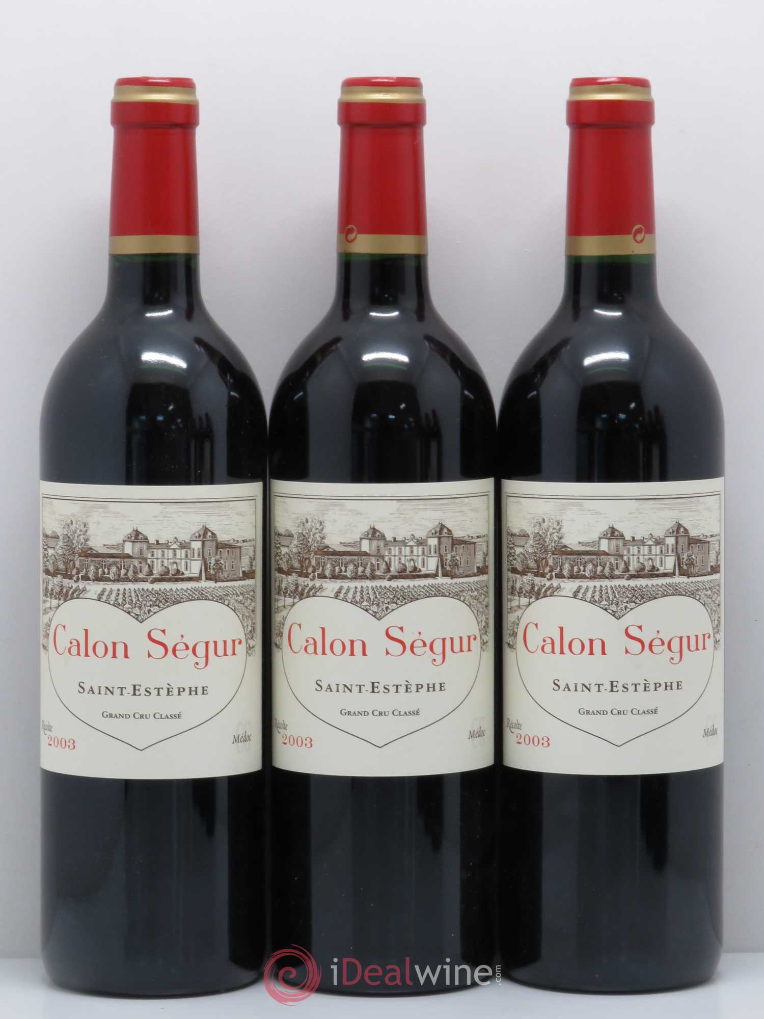 Château Calon Ségur 3ème Grand Cru Classé 2003 - Lot de 6 bouteilles - 1