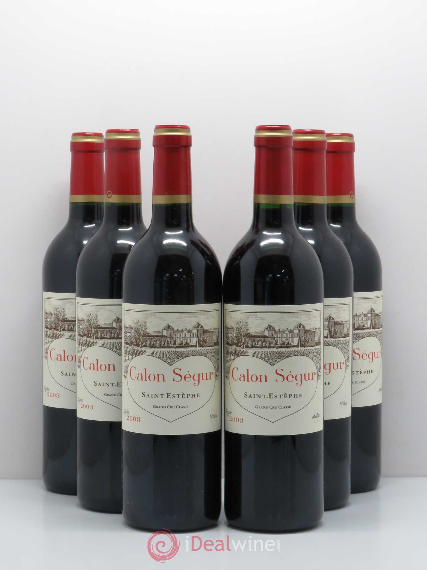 Château Calon Ségur 3ème Grand Cru Classé 2003 - Lot de 6 bouteilles - 0
