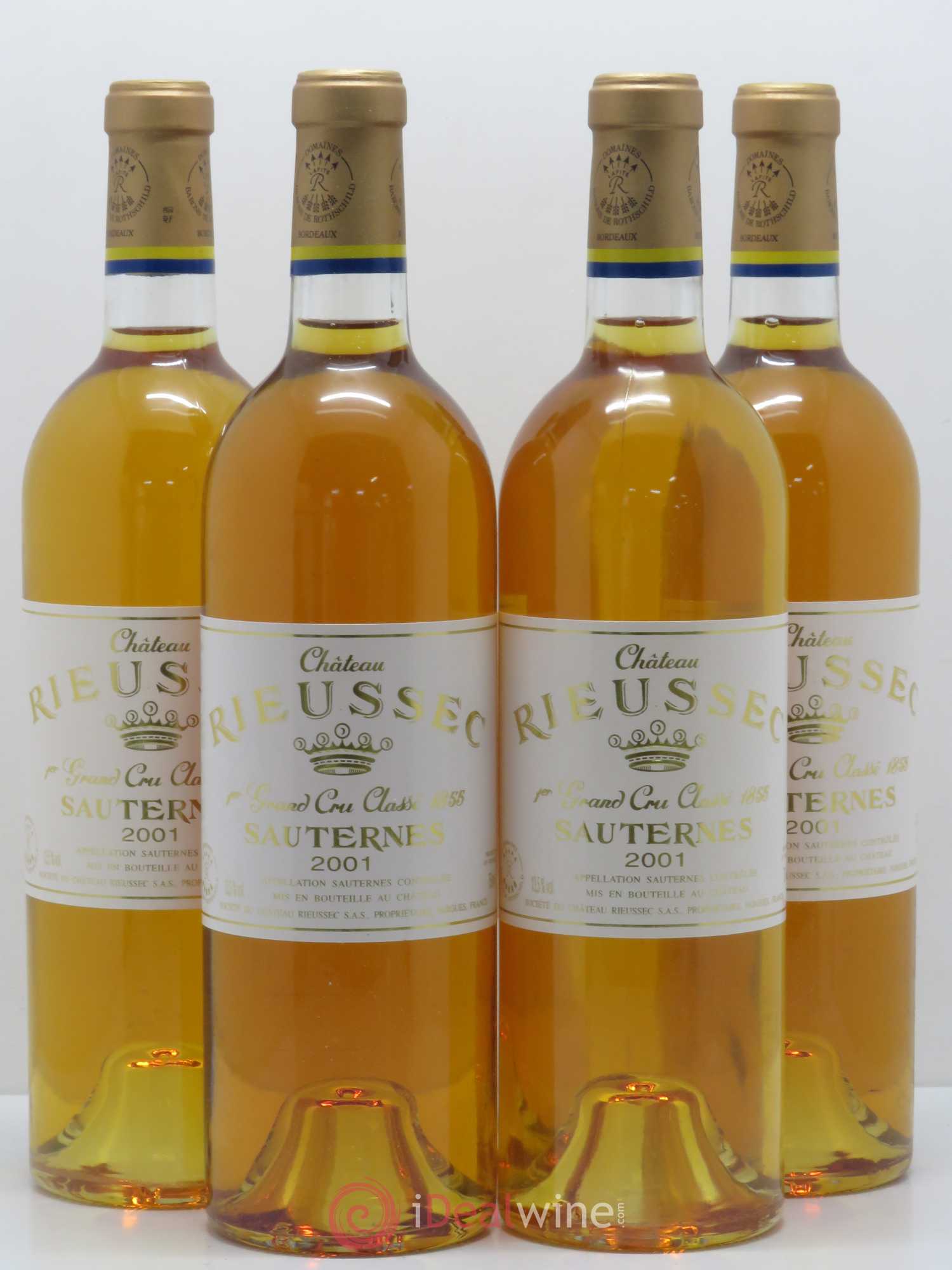 Château Rieussec 1er Grand Cru Classé 2001 - Lotto di 4 bottiglie - 0