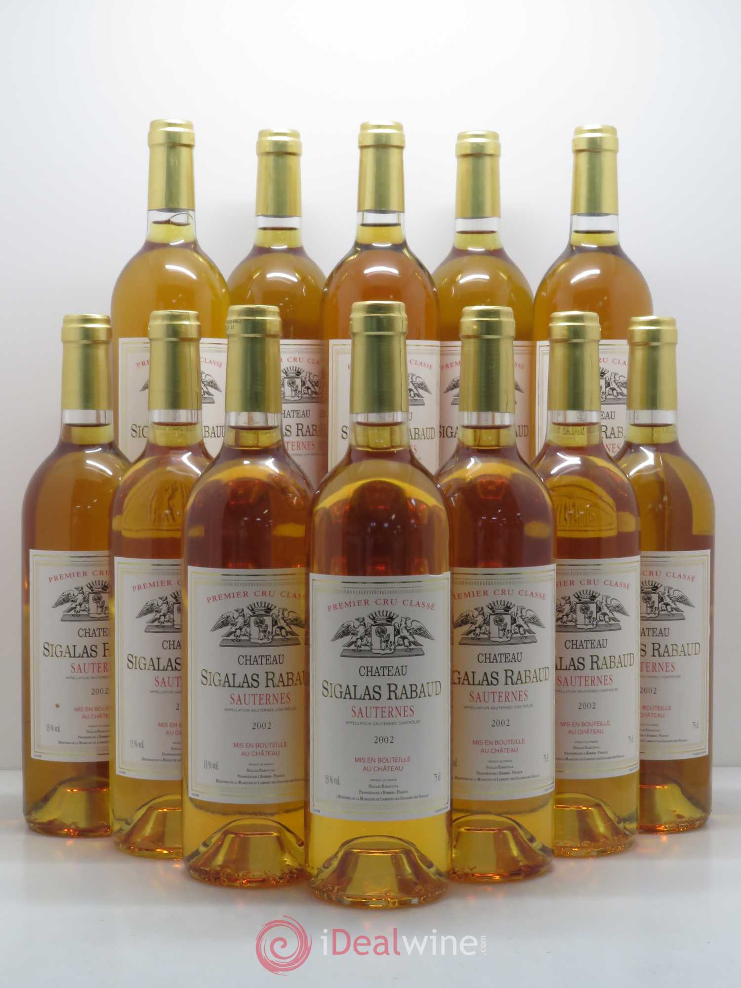 Château Sigalas Rabaud 1er Grand Cru Classé 2002 - Lotto di 12 bottiglie - 0