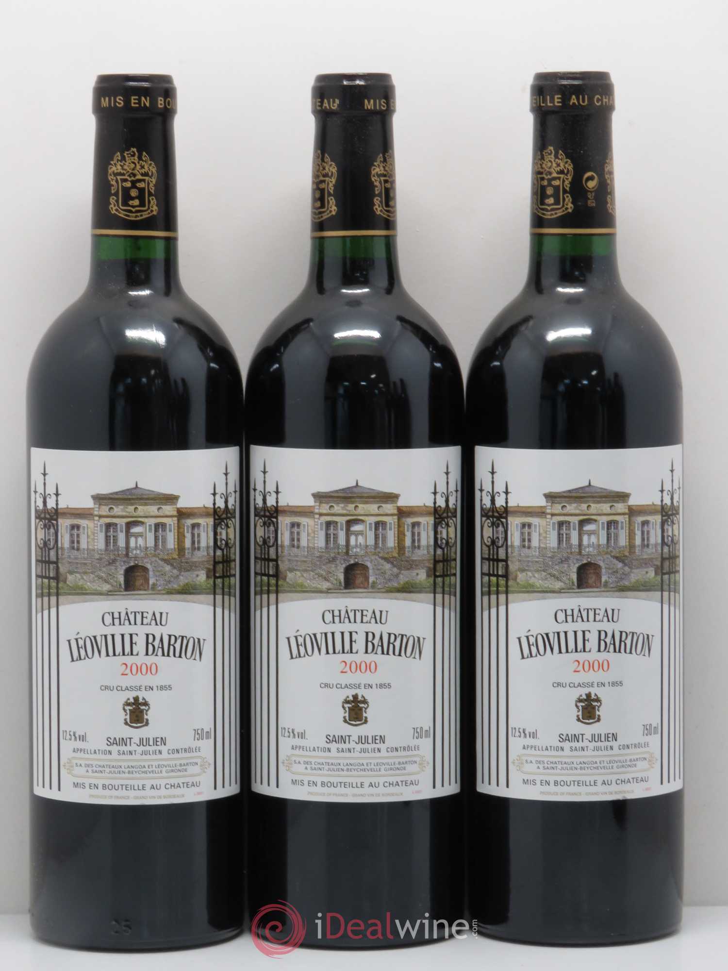 Château Léoville Barton 2ème Grand Cru Classé 2000 - Lot de 6 bouteilles - 1