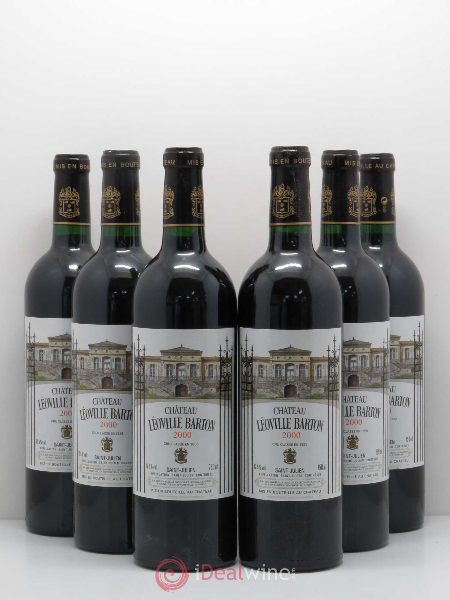 Château Léoville Barton 2ème Grand Cru Classé 2000 - Lot de 6 bouteilles - 0