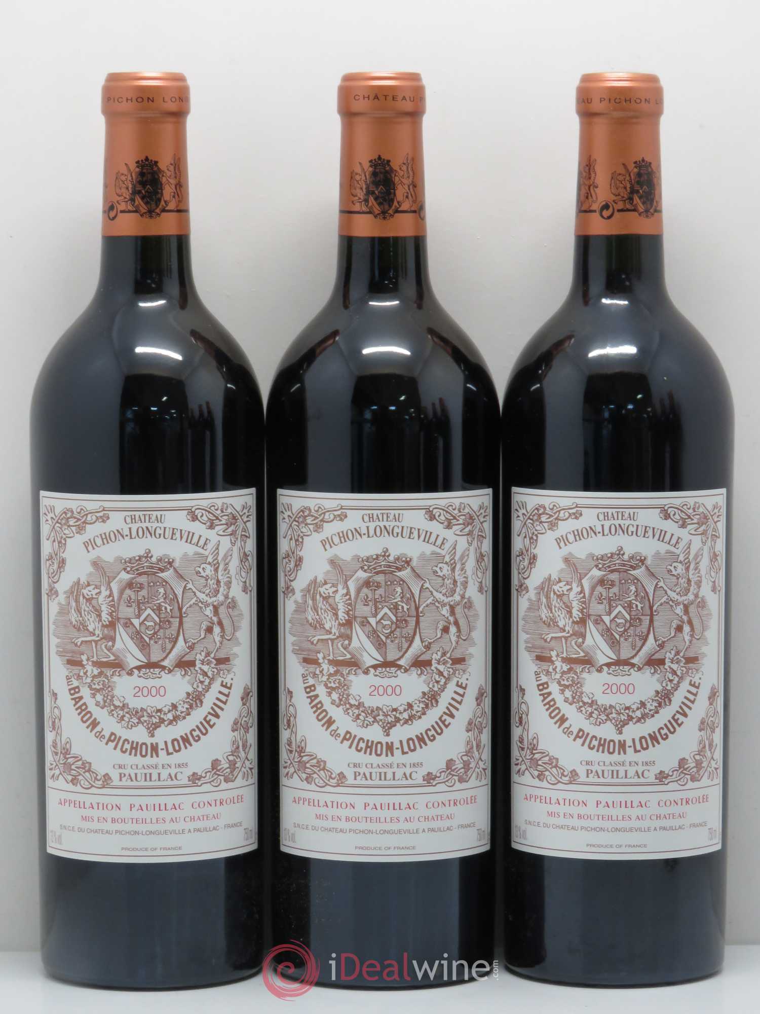 Pichon Longueville Baron 2ème Grand Cru Classé 2000 - Lot de 6 bouteilles - 1