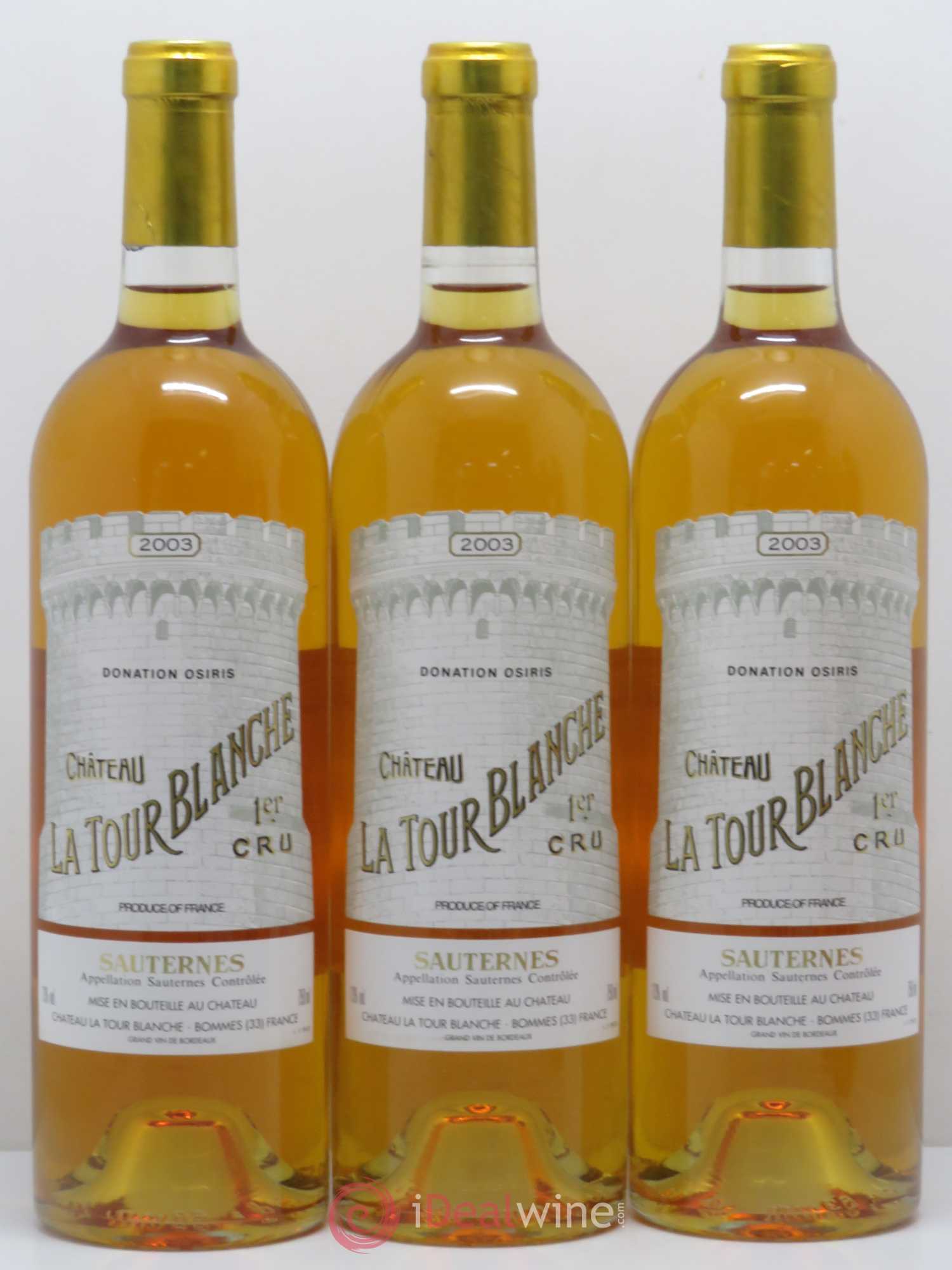 Château la Tour Blanche 1er Grand Cru Classé 2003 - Lotto di 6 bottiglie - 1