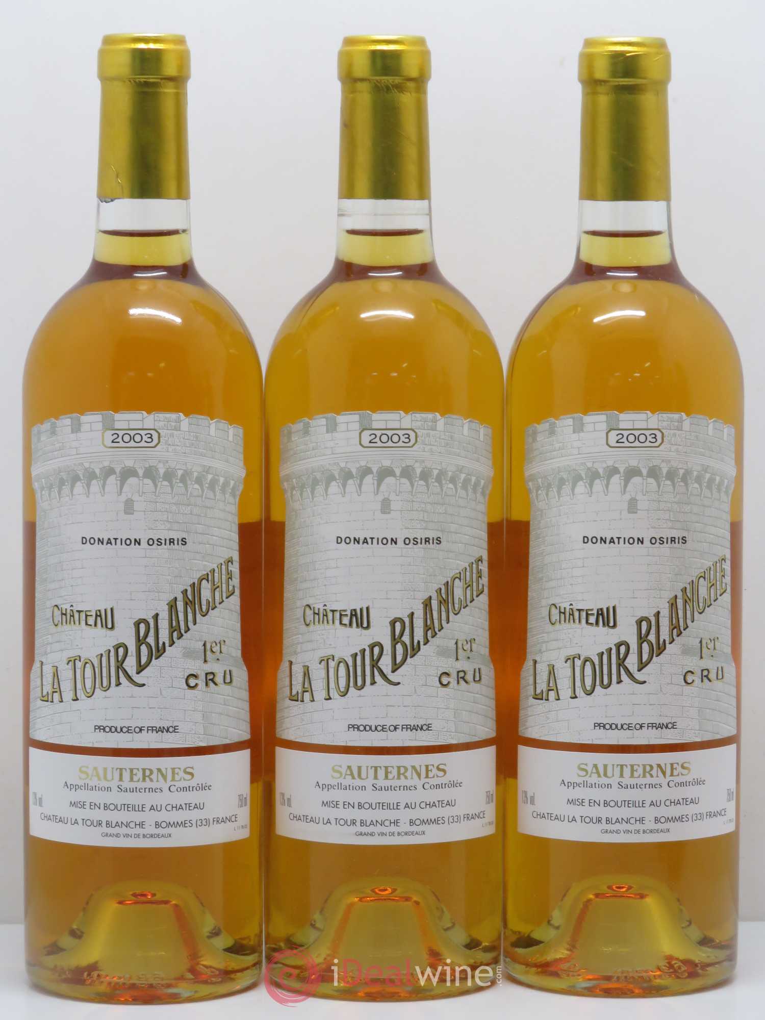 Château la Tour Blanche 1er Grand Cru Classé 2003 - Lotto di 6 bottiglie - 2