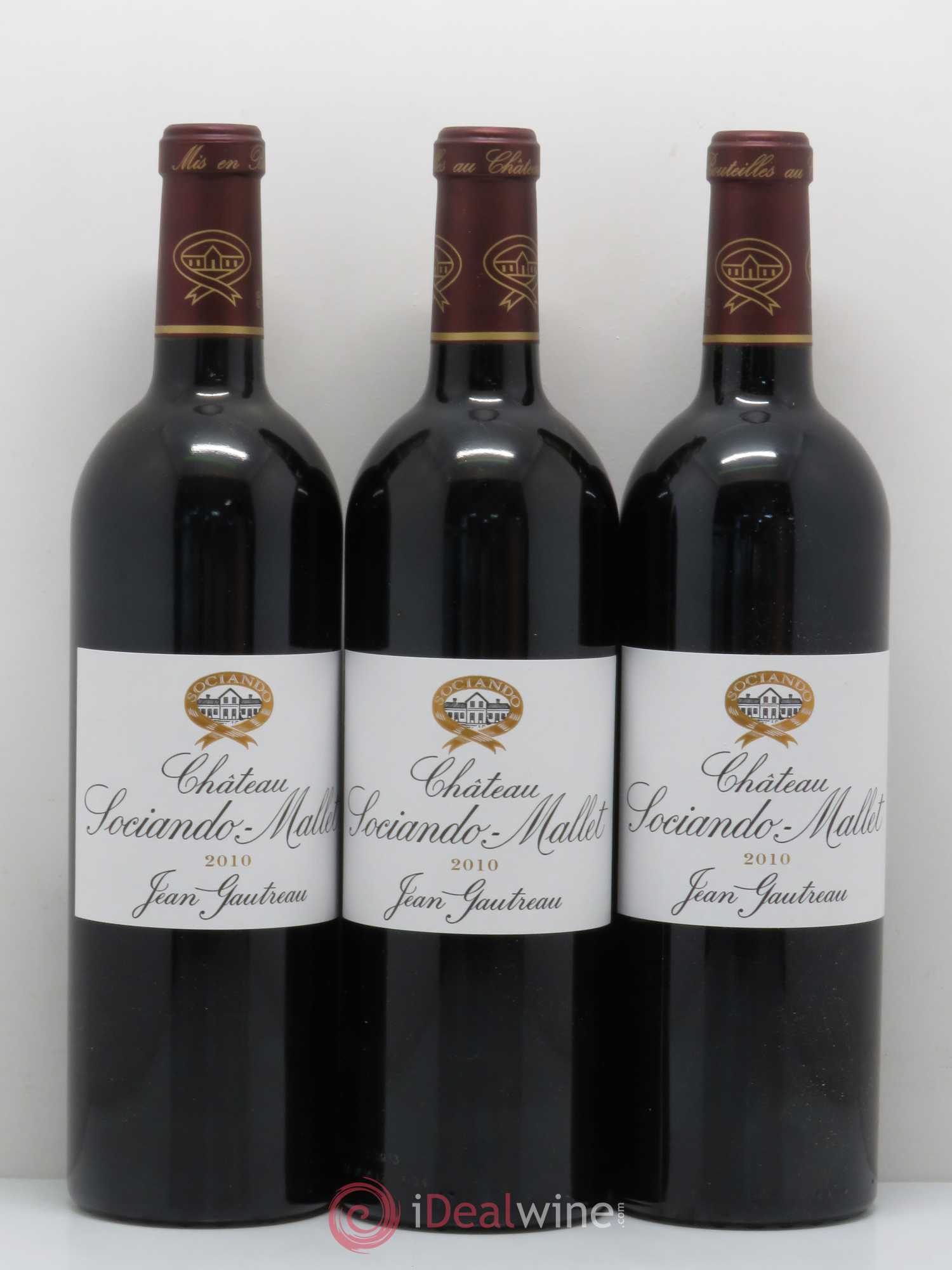 Château Sociando Mallet 2010 - Lot de 6 bouteilles - 1