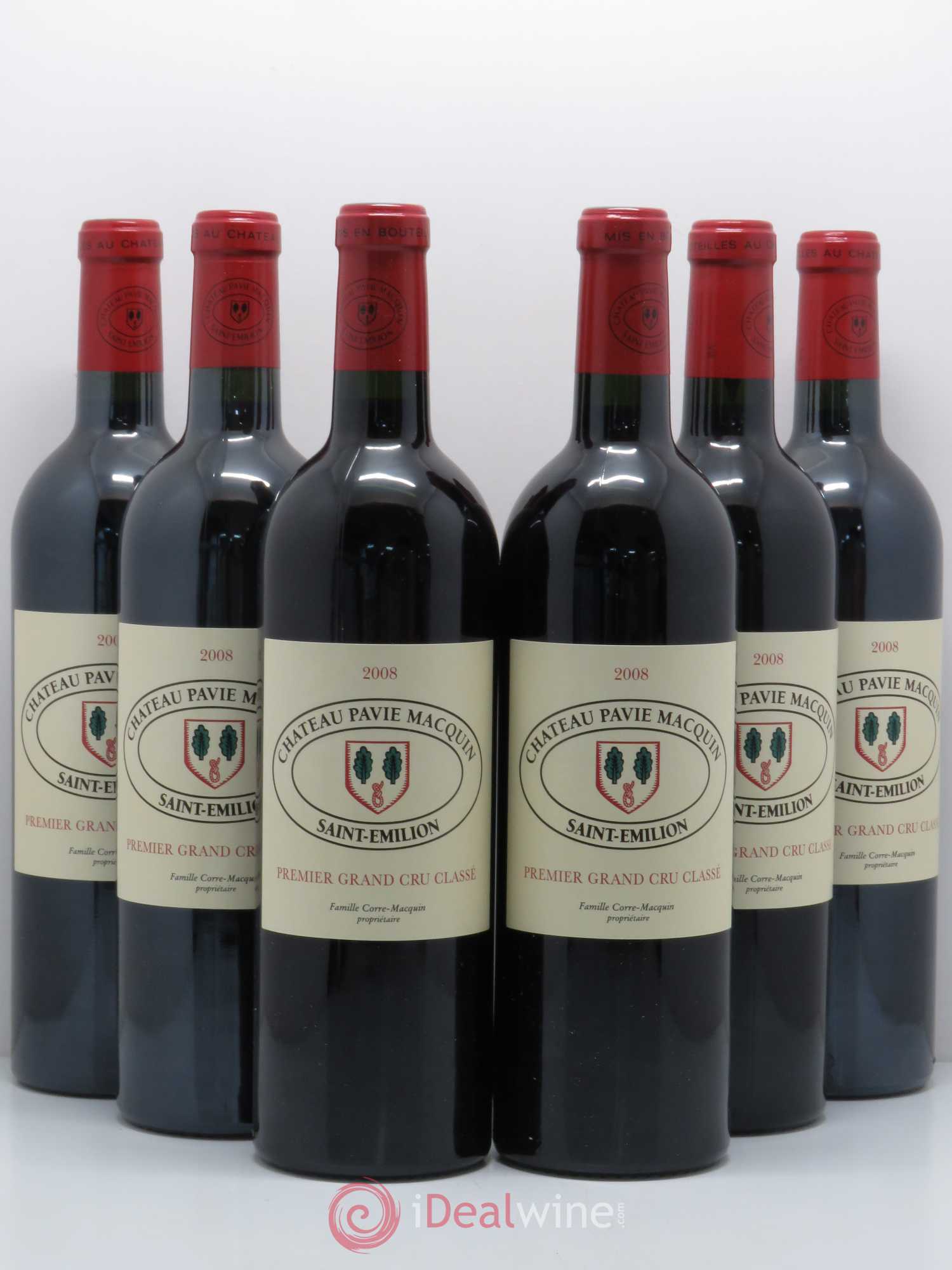 Château Pavie Macquin 1er Grand Cru Classé B 2008 - Lot de 6 bouteilles - 0