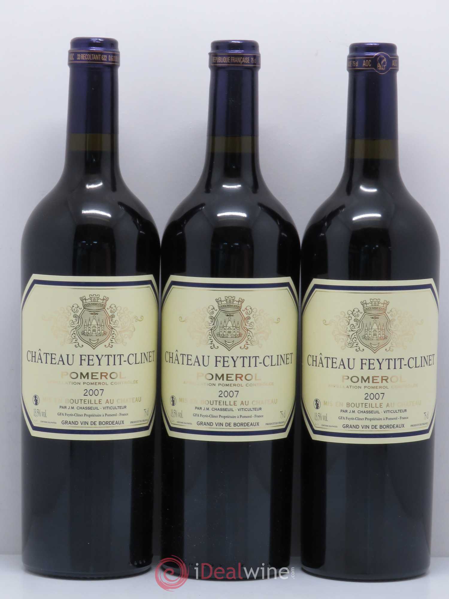 Château Feytit-Clinet 2007 - Lot de 6 bouteilles - 1