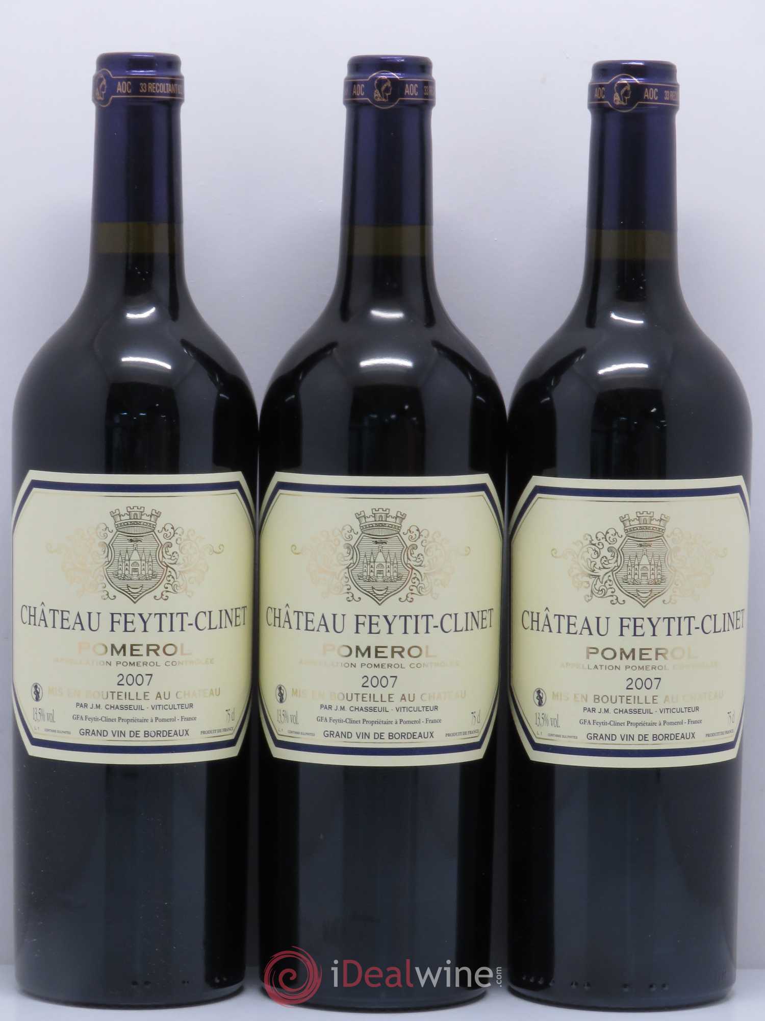 Château Feytit-Clinet 2007 - Lot de 6 bouteilles - 1