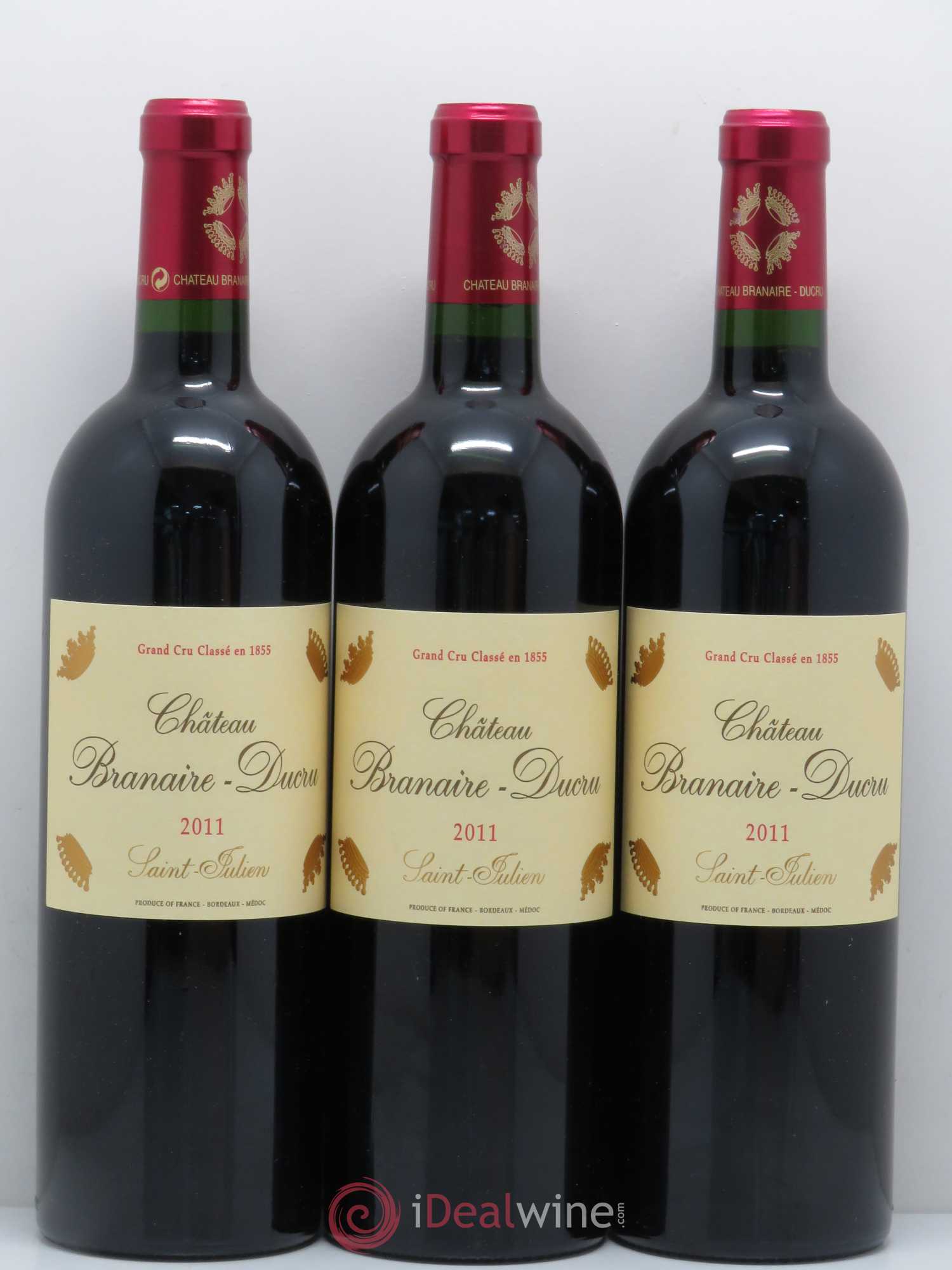 Château Branaire Ducru 4ème Grand Cru Classé 2011 - Lot de 3 bouteilles - 0