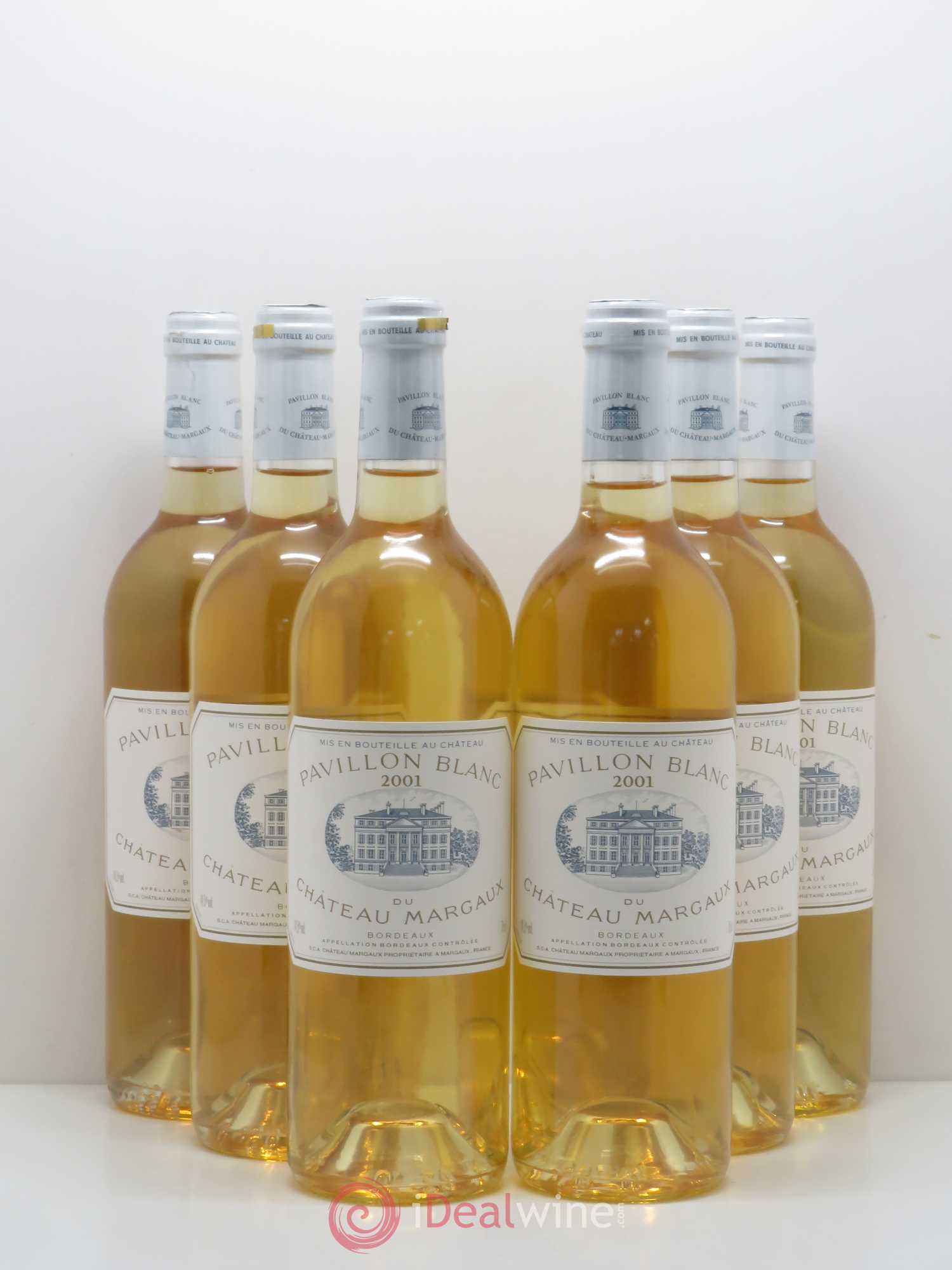 Pavillon Blanc du Château Margaux 2001 - Lot de 6 bouteilles - 0