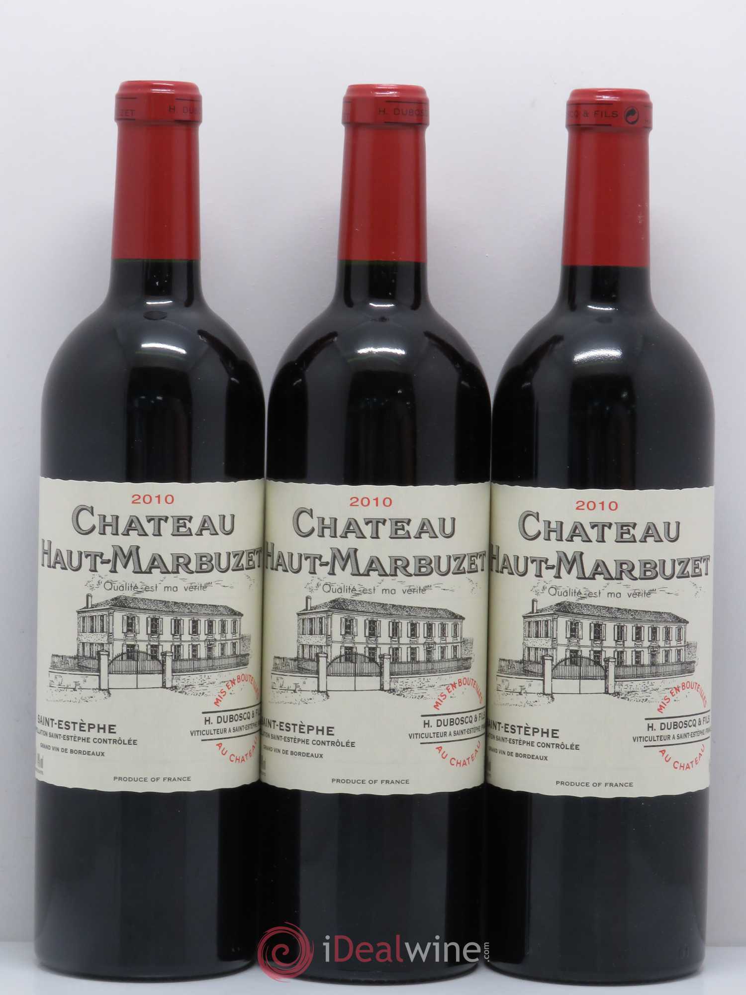 Château Haut Marbuzet 2010 - Lot de 6 bouteilles - 1