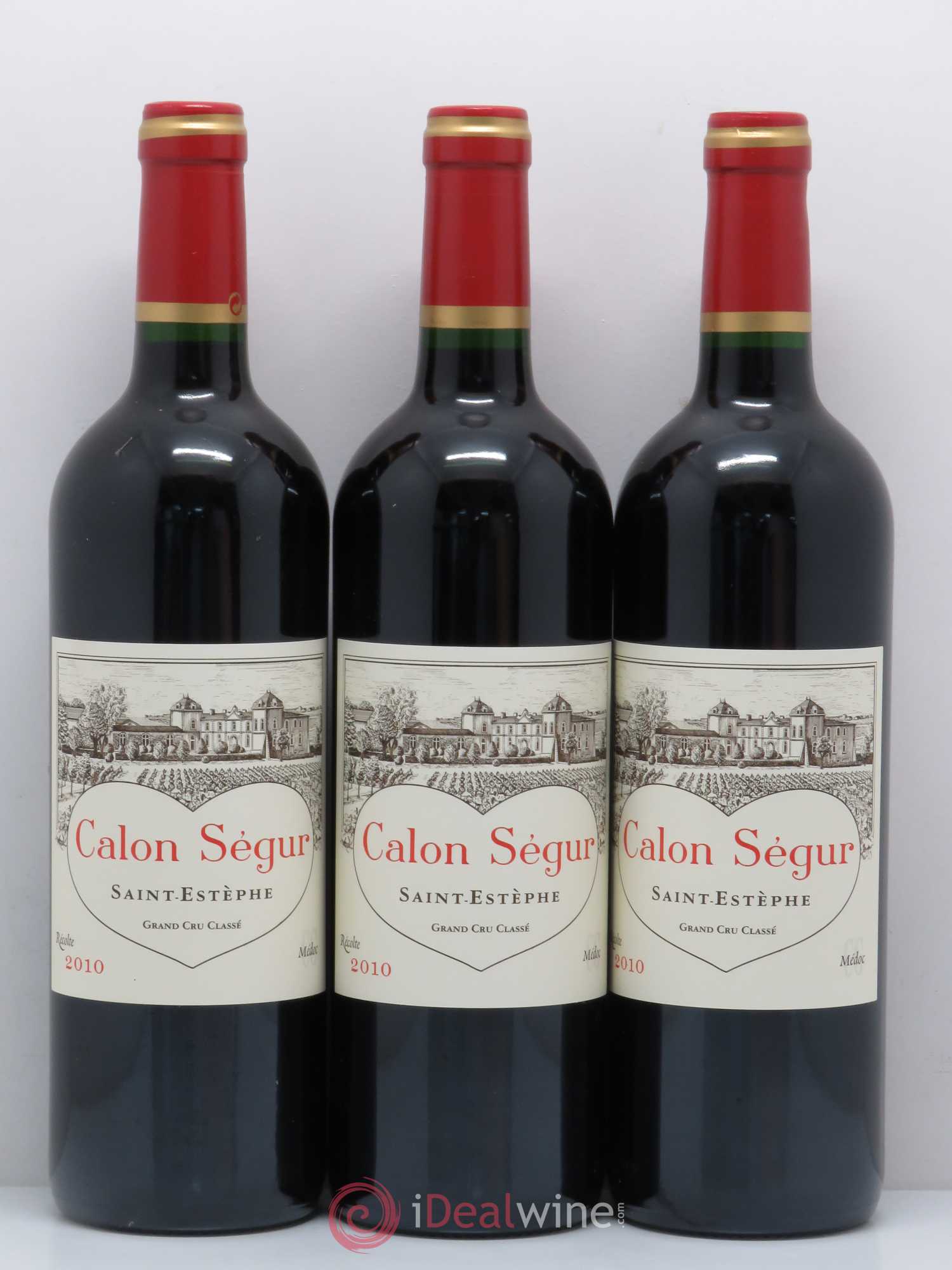 Château Calon Ségur 3ème Grand Cru Classé 2010 - Lot de 3 bouteilles - 0