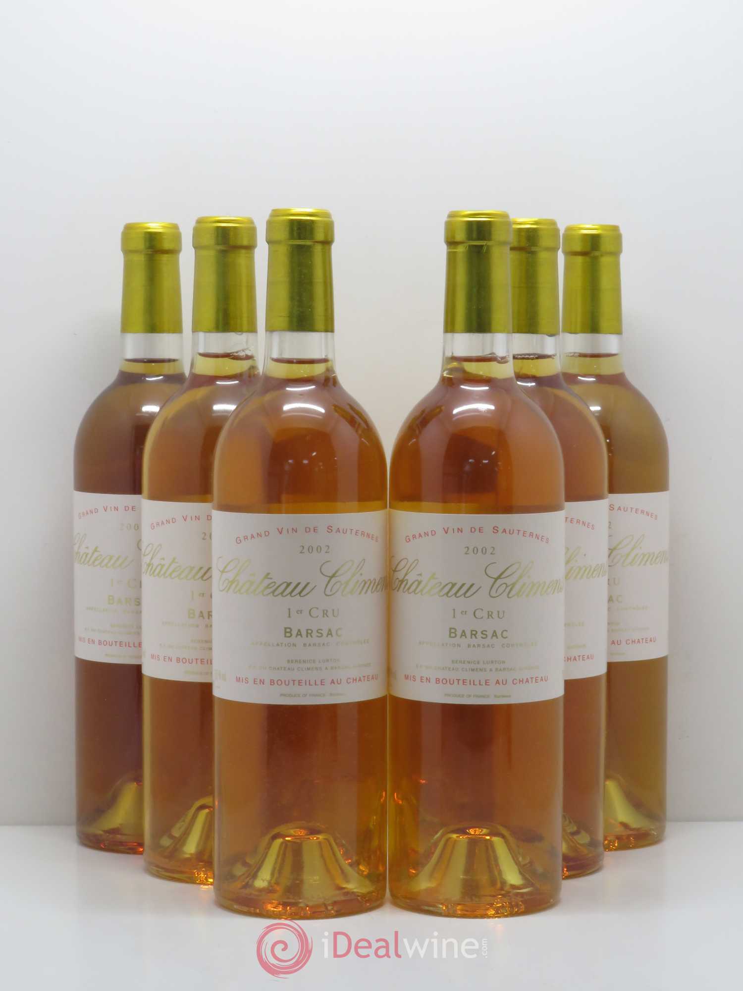 Château Climens 1er Grand Cru Classé 2002 - Lotto di 6 bottiglie - 0
