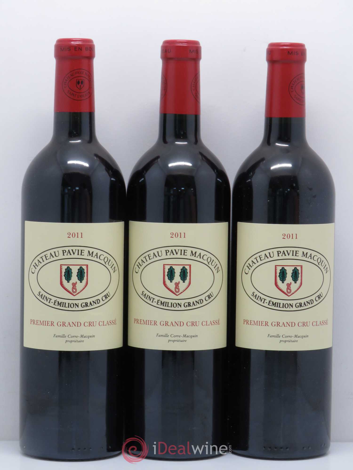 Château Pavie Macquin 1er Grand Cru Classé B 2011 - Lot de 3 bouteilles - 0