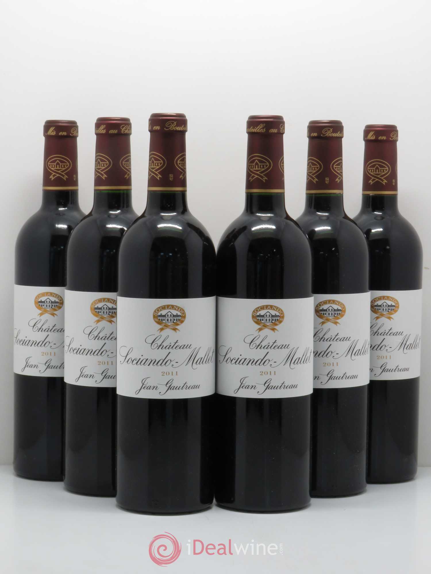 Château Sociando Mallet 2011 - Lot de 6 bouteilles - 0